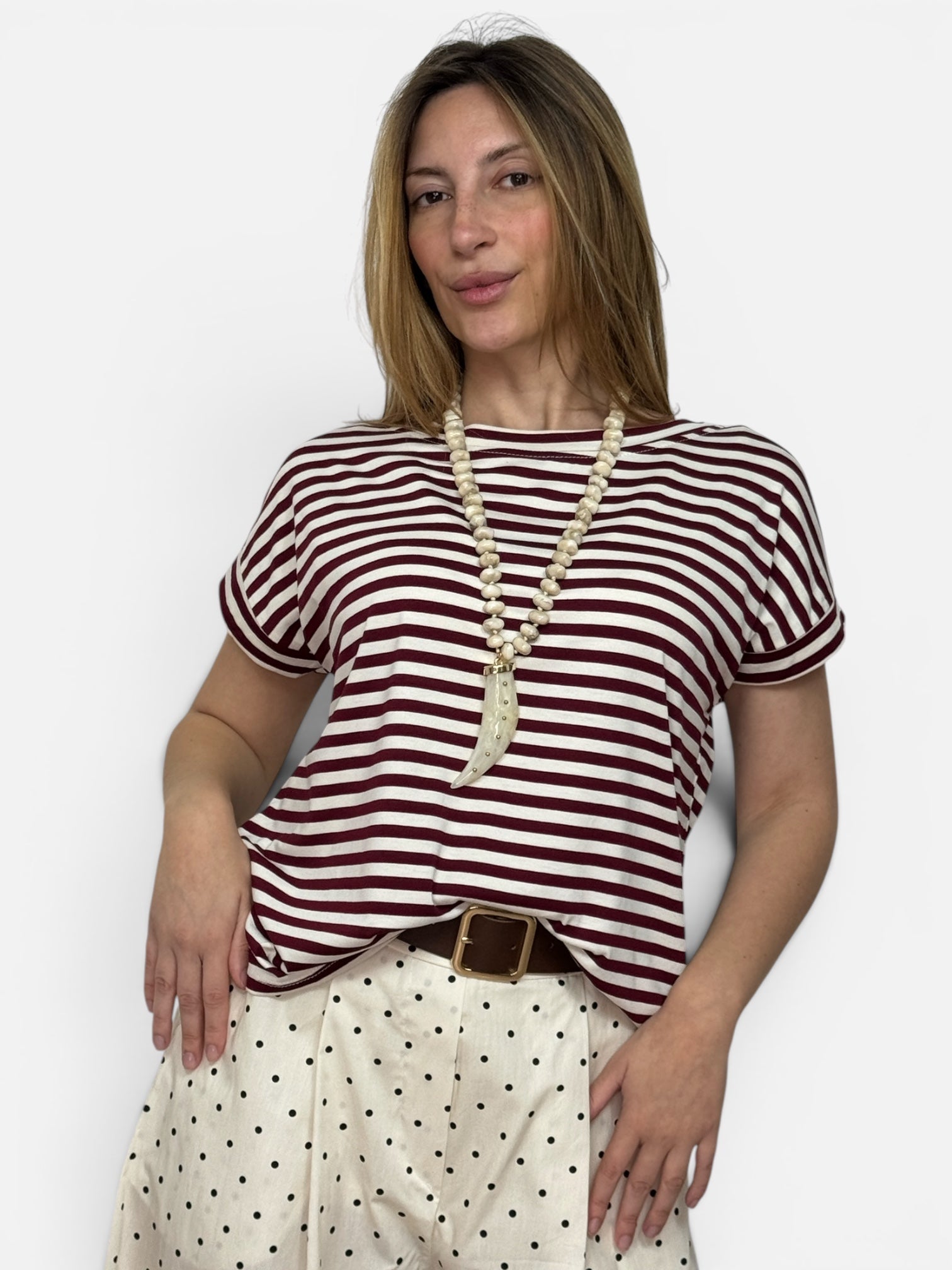 T-Shirt Righe Red
