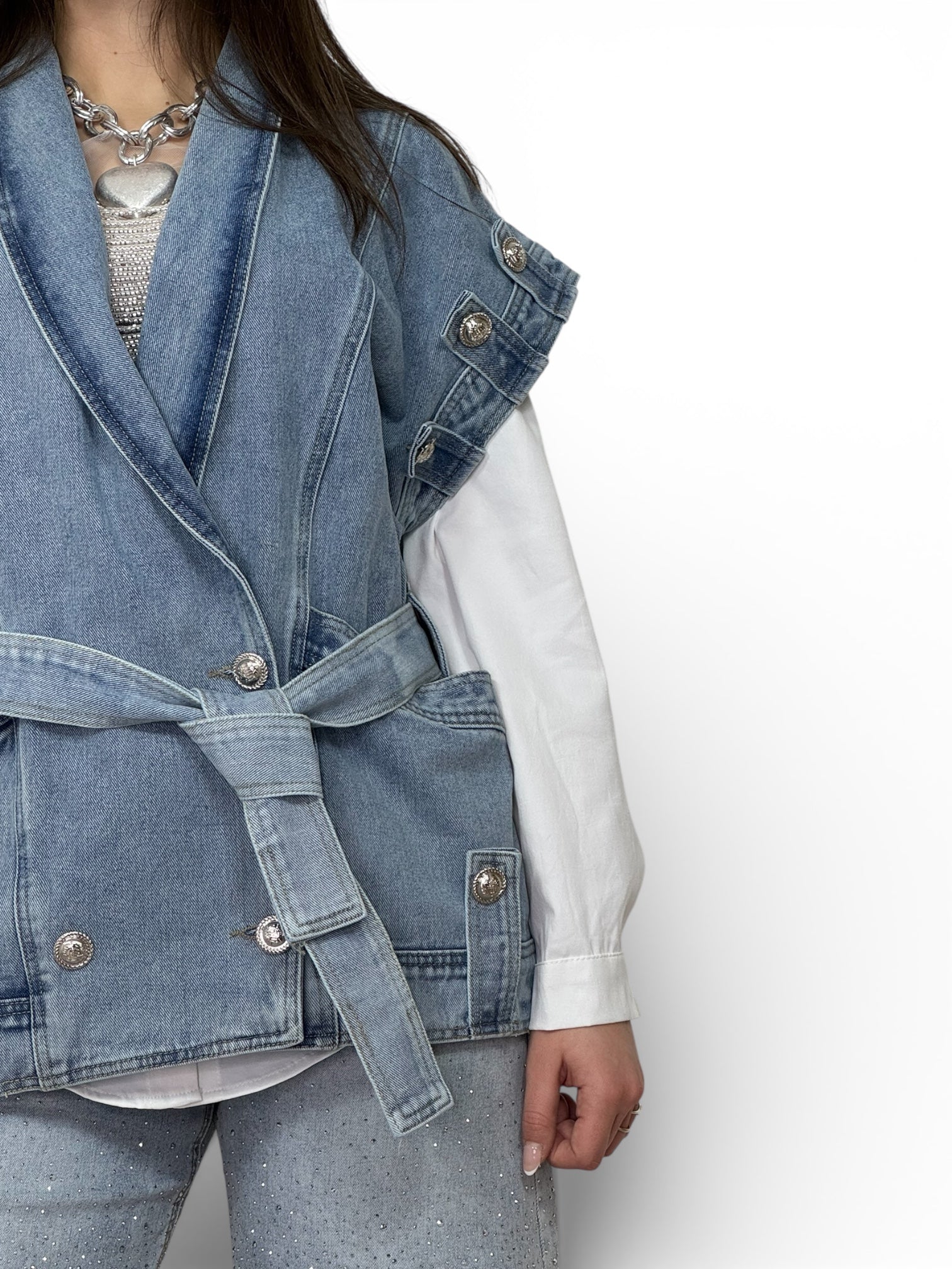 Capospalla Giromanica Denim