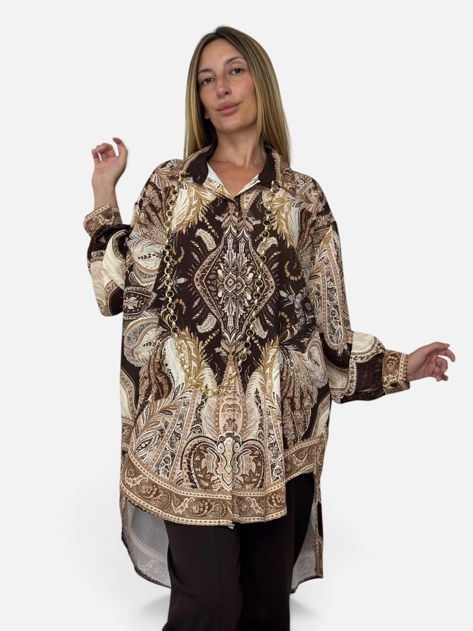 Camicia Iris Brown