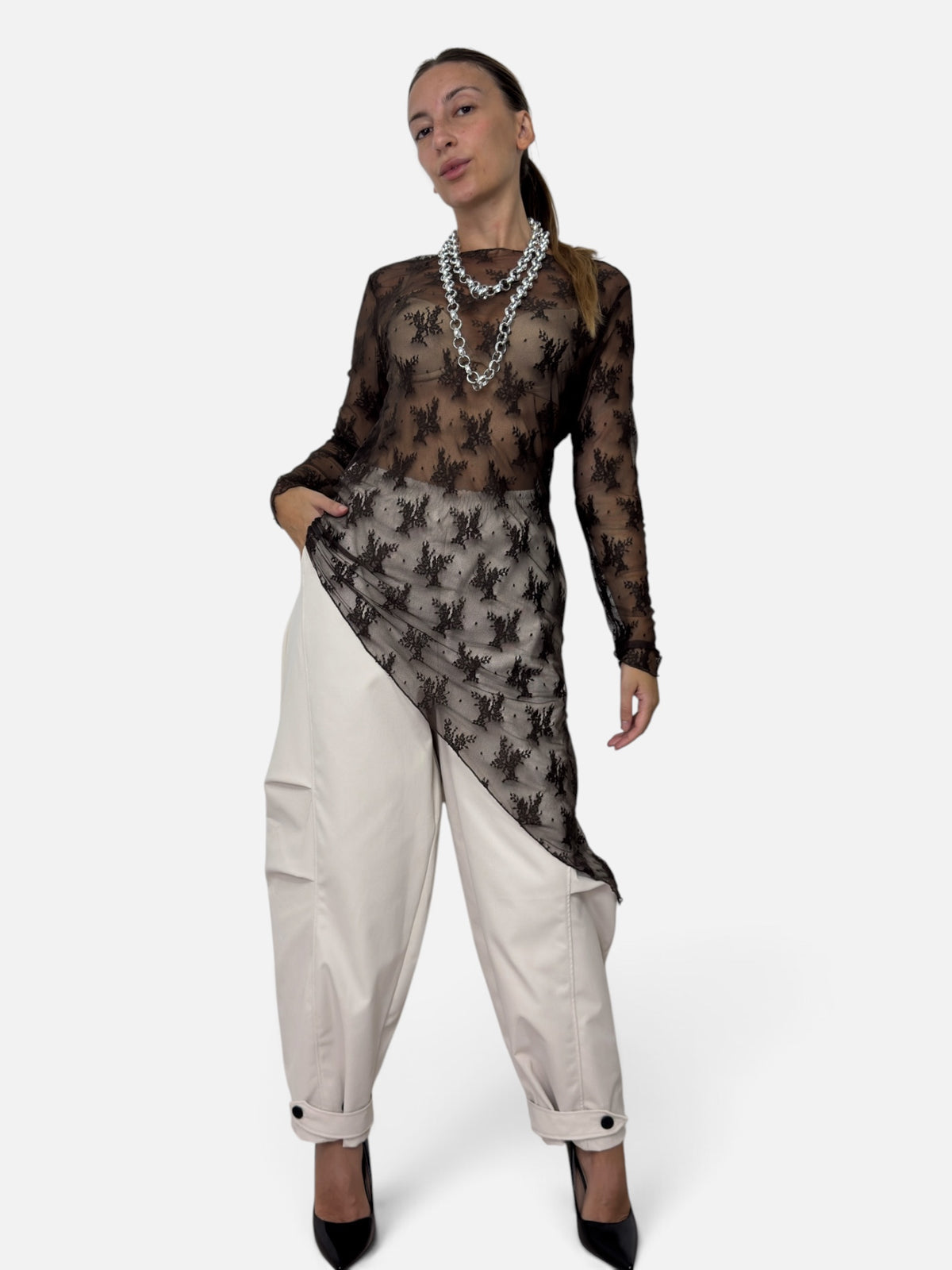 Maglia Pizzo Brown