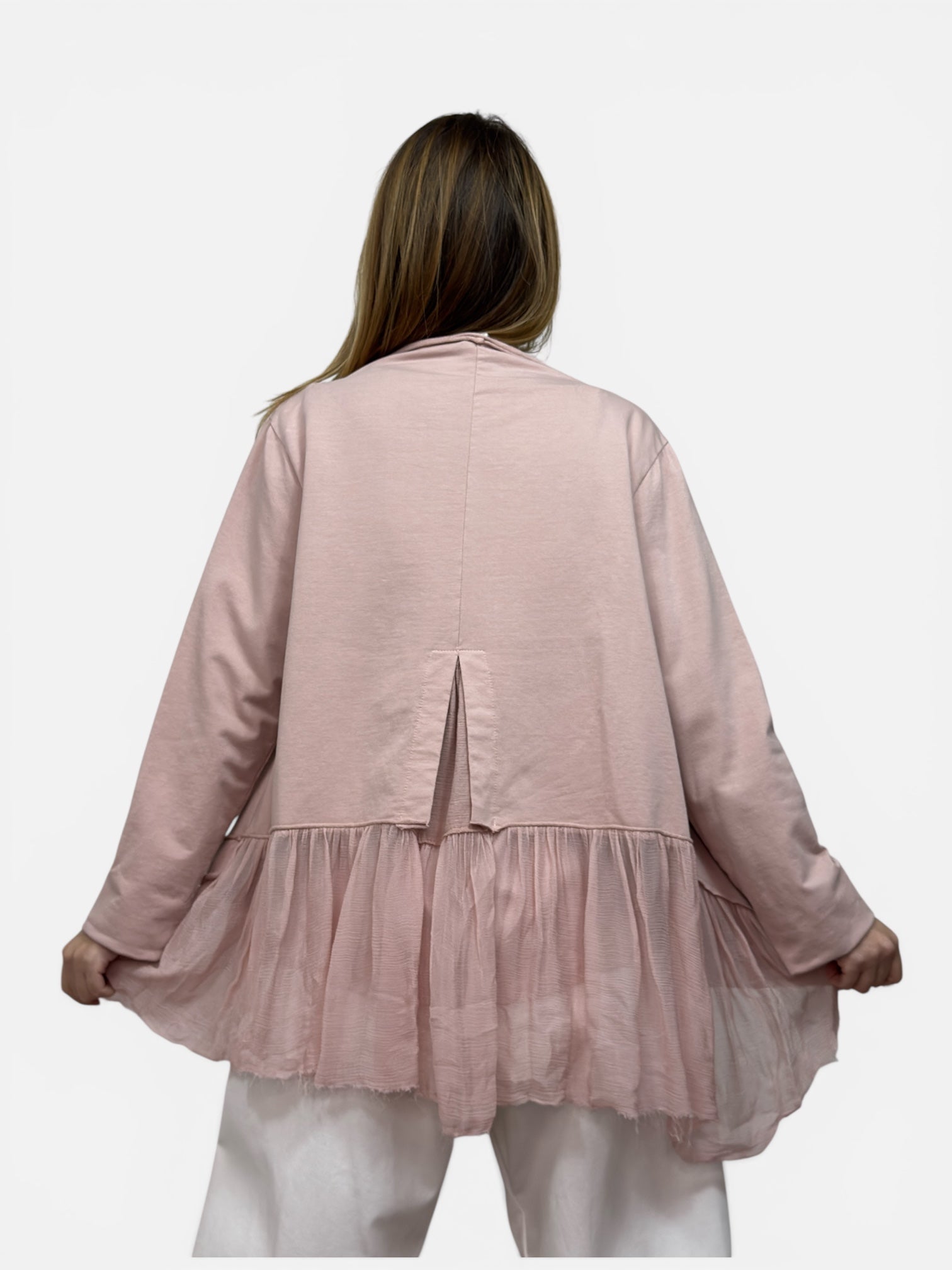 Blazer Tulle Rosa Wendy Trendy