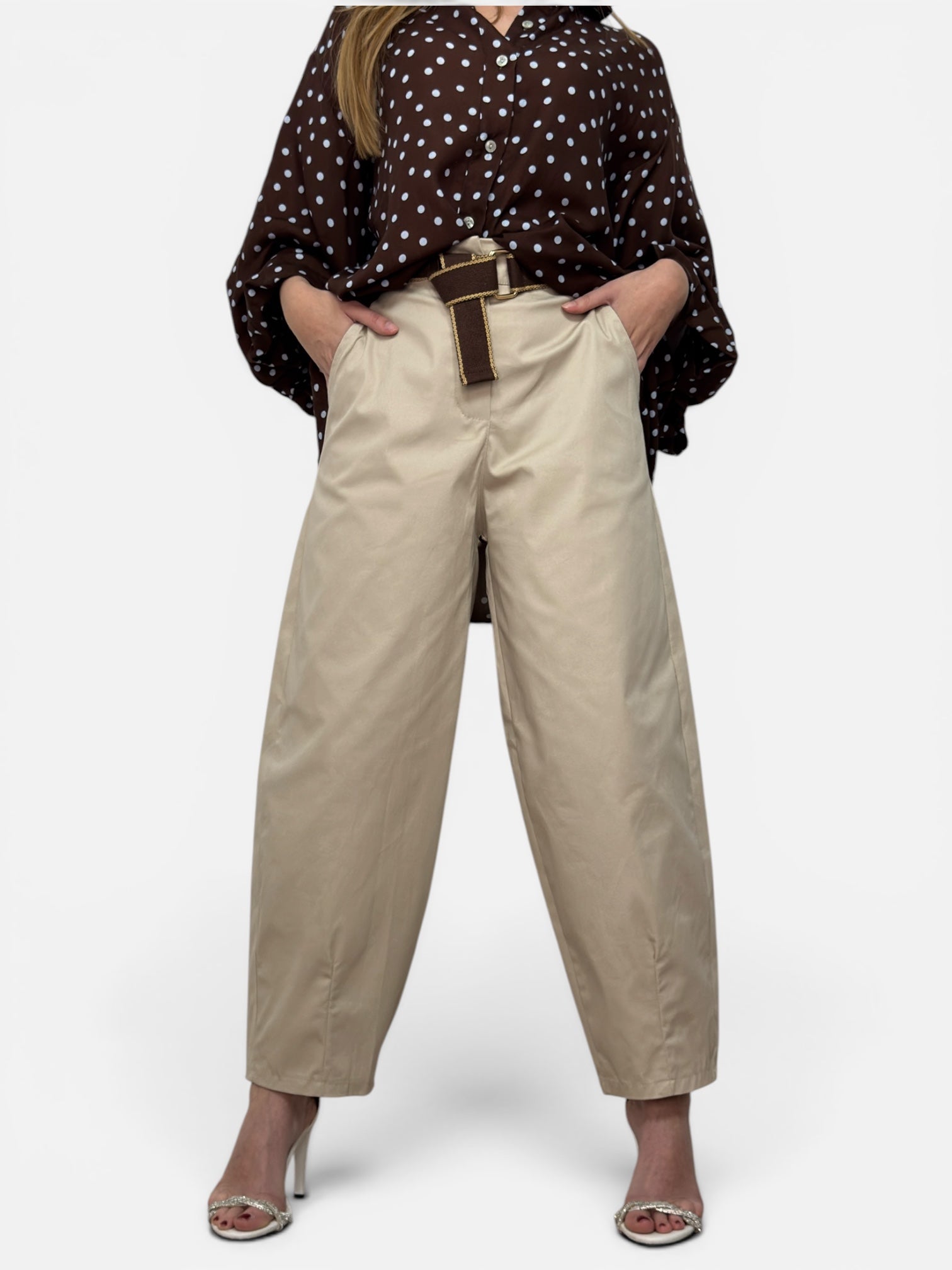 Pantalone Ovetto Beige