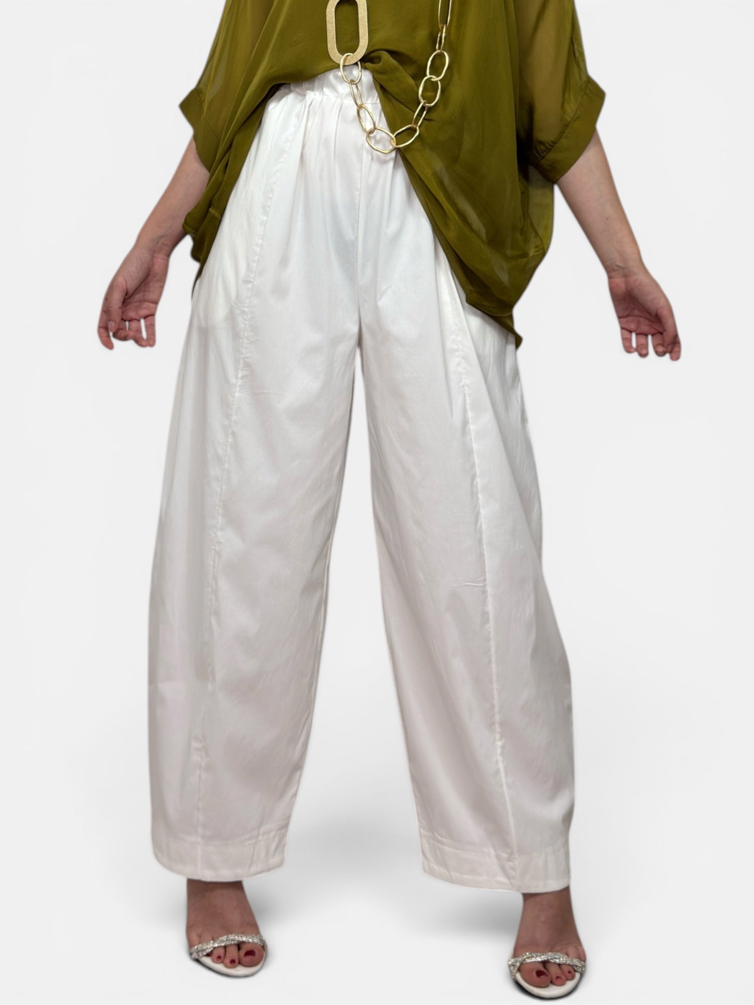 Pantalone Paris Bianco