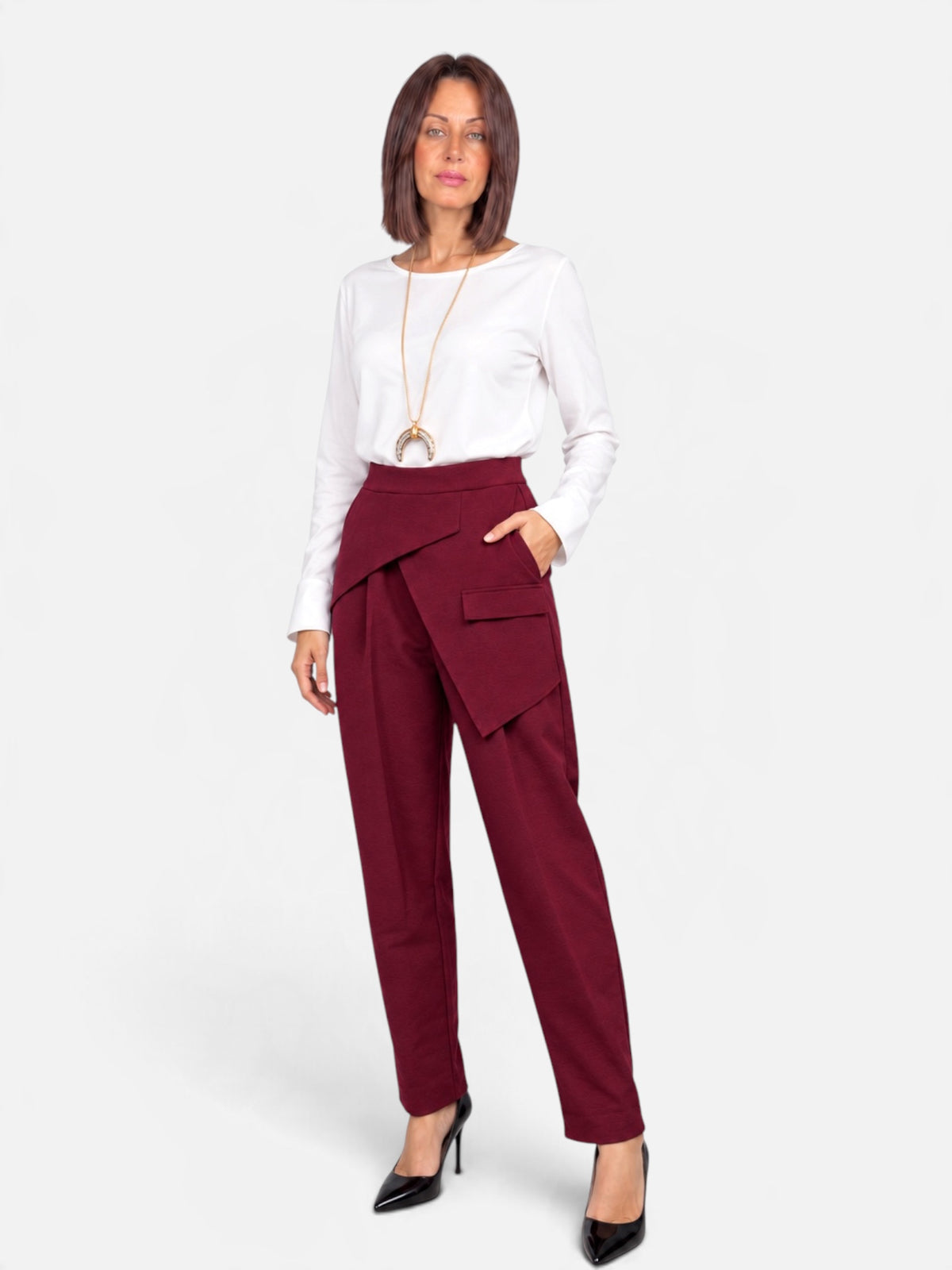 Pantalone New Deck Bordeaux 158C