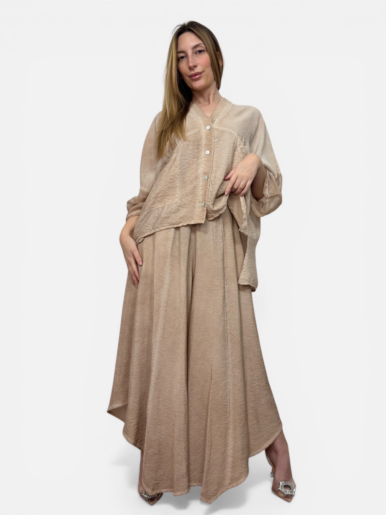 Pantaloni Harem Coccio