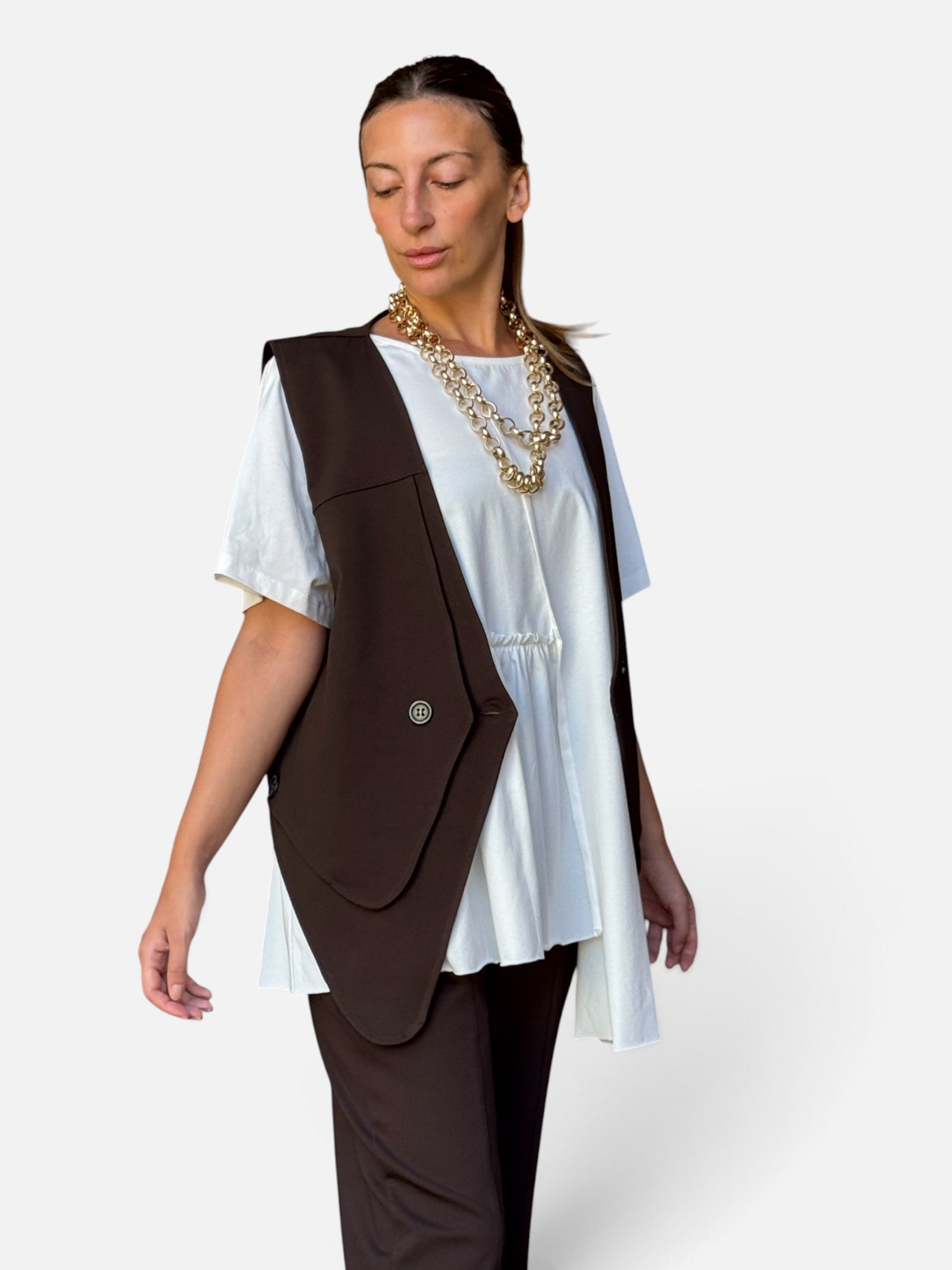 Gilet Lyam Brown 158C
