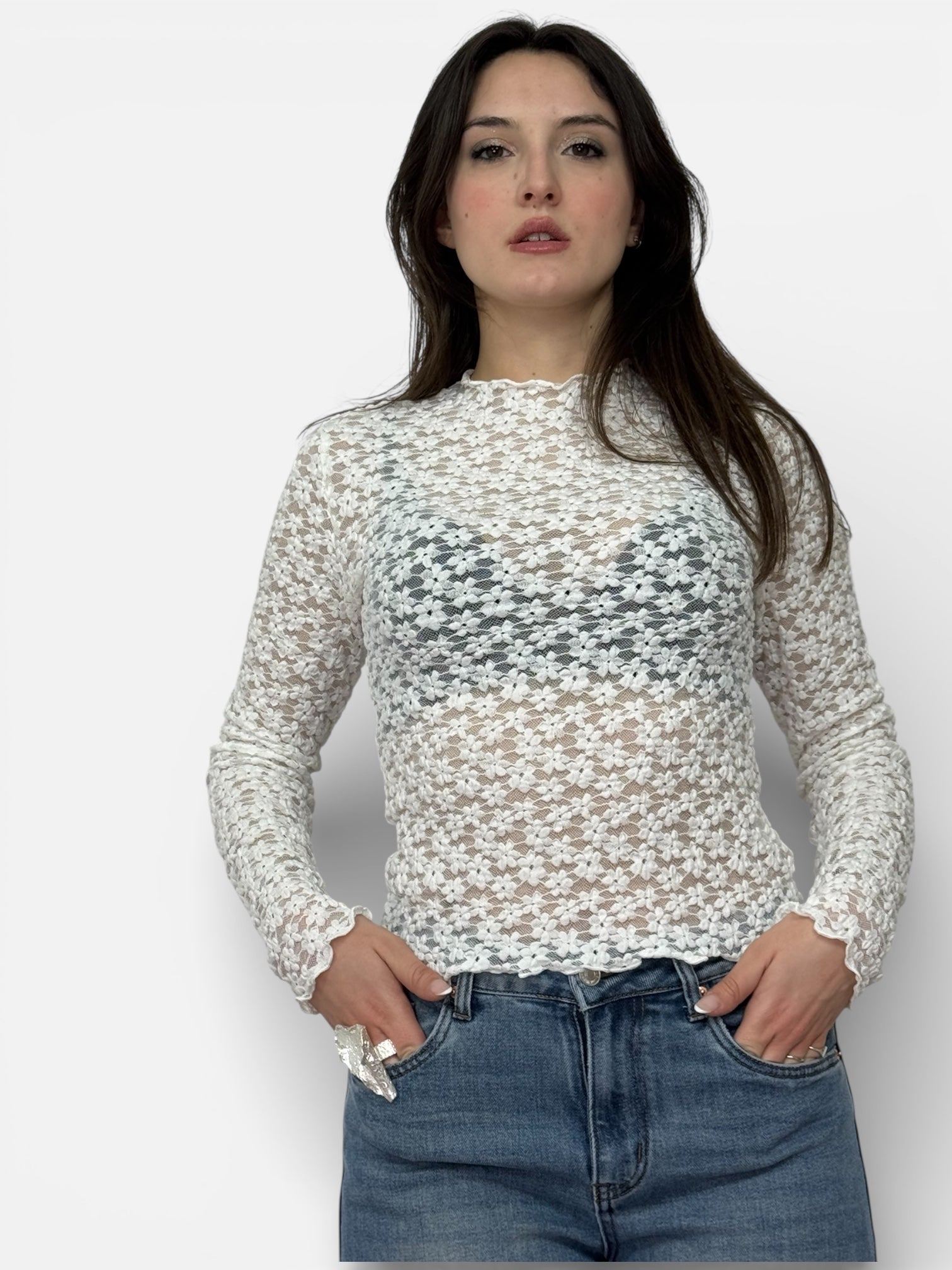 Maglia Ricamo in Vari Colori