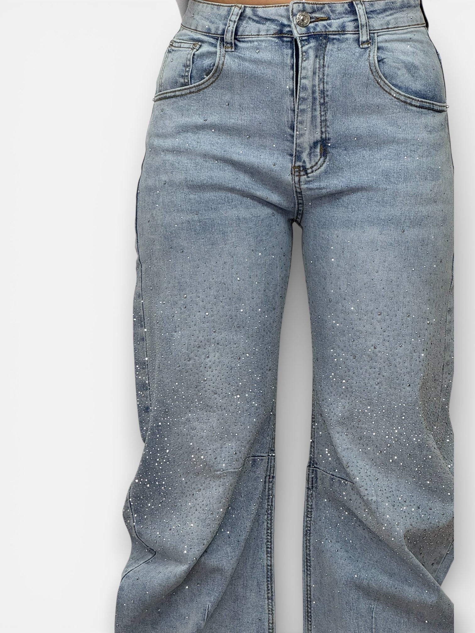 Jeans Strass Love