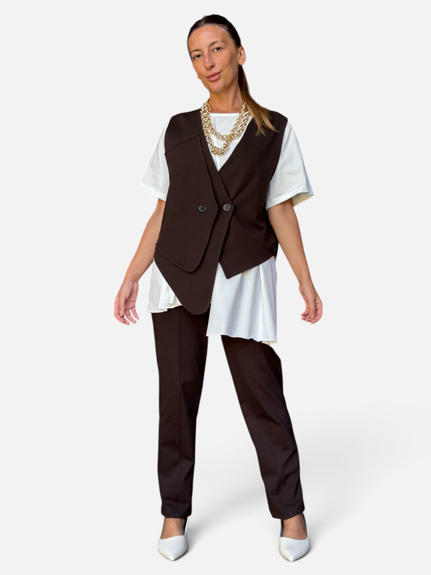 Gilet Lyam Brown 158C