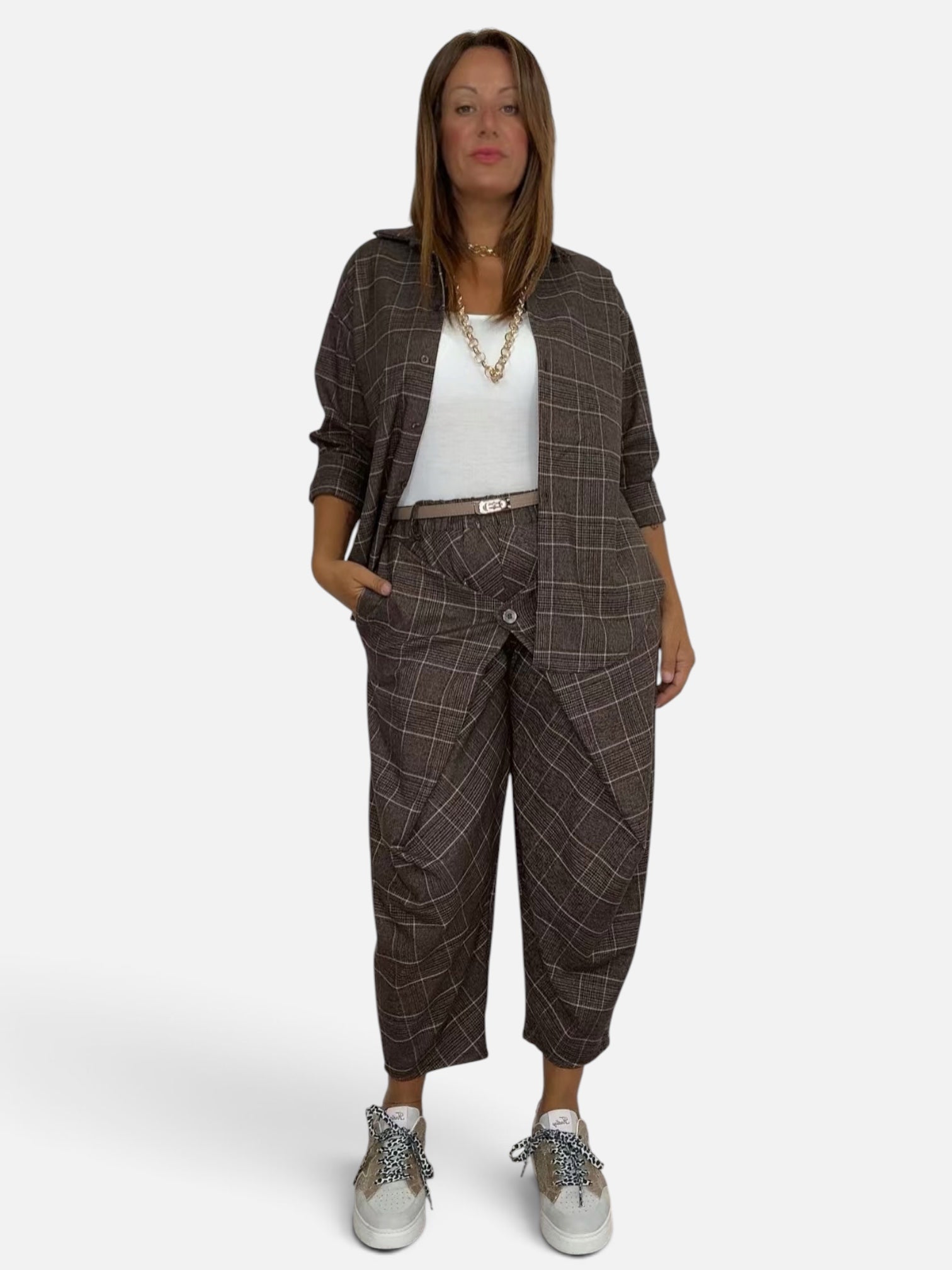 Camicia Tartan Brown
