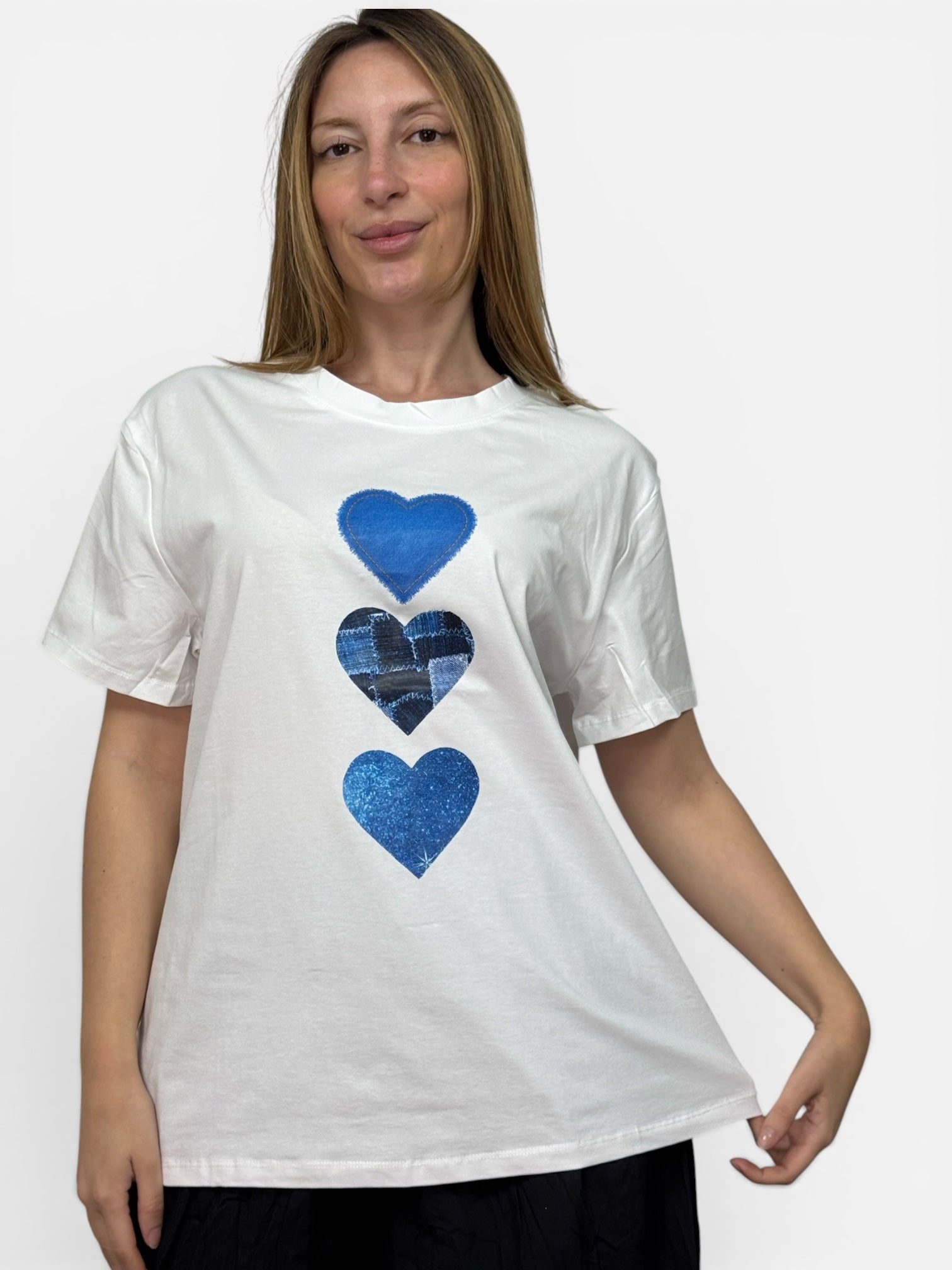 T-Shirt Cuore Blue
