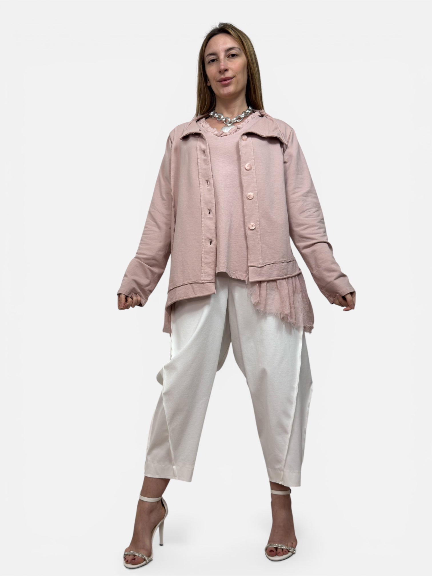 Blazer Tulle Rosa Wendy Trendy