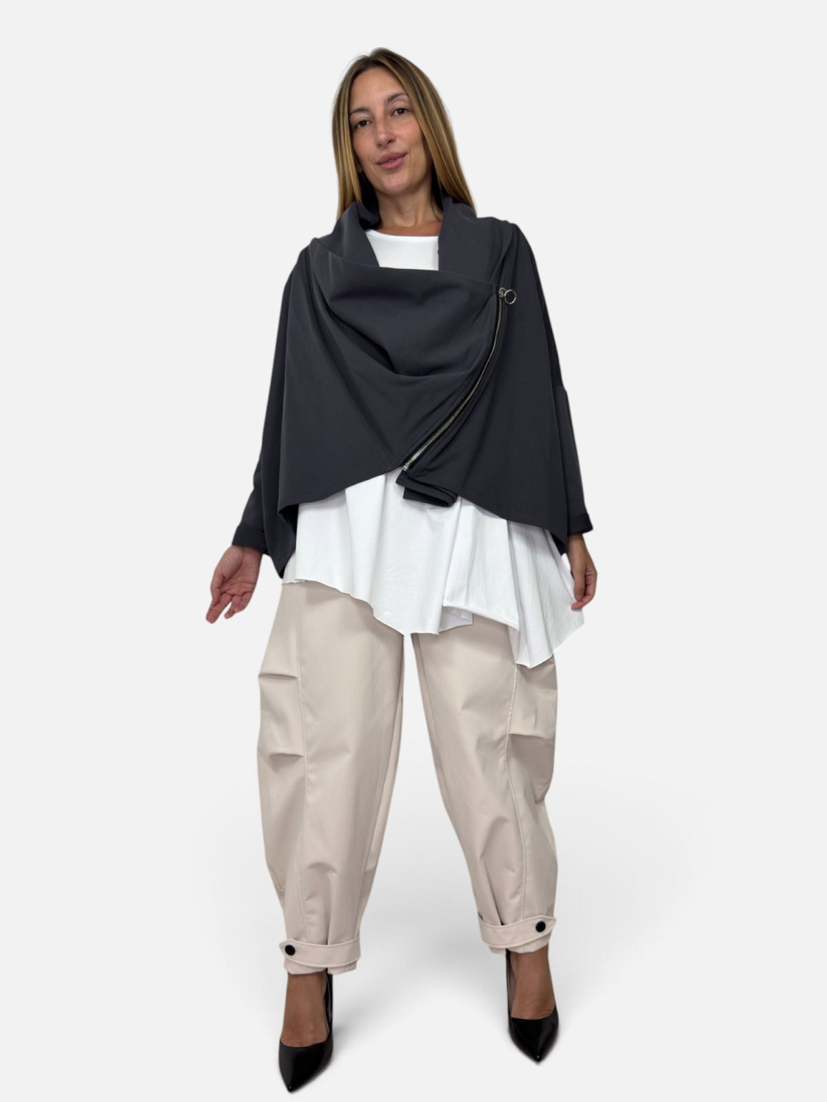 Pantalone Jenny Burro Marrone e Bordeaux