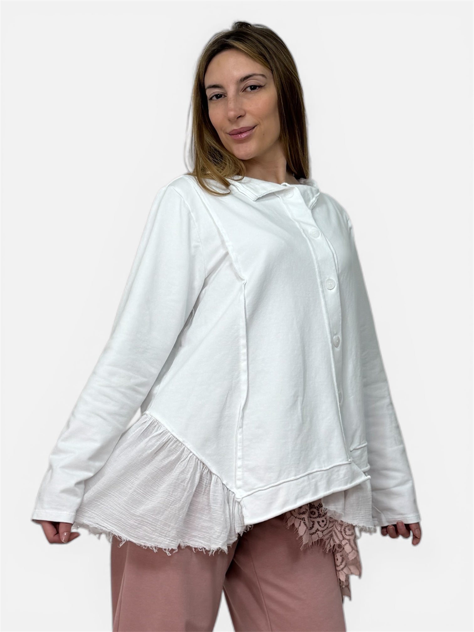 Blazer Tulle Bianca Wendy Trendy