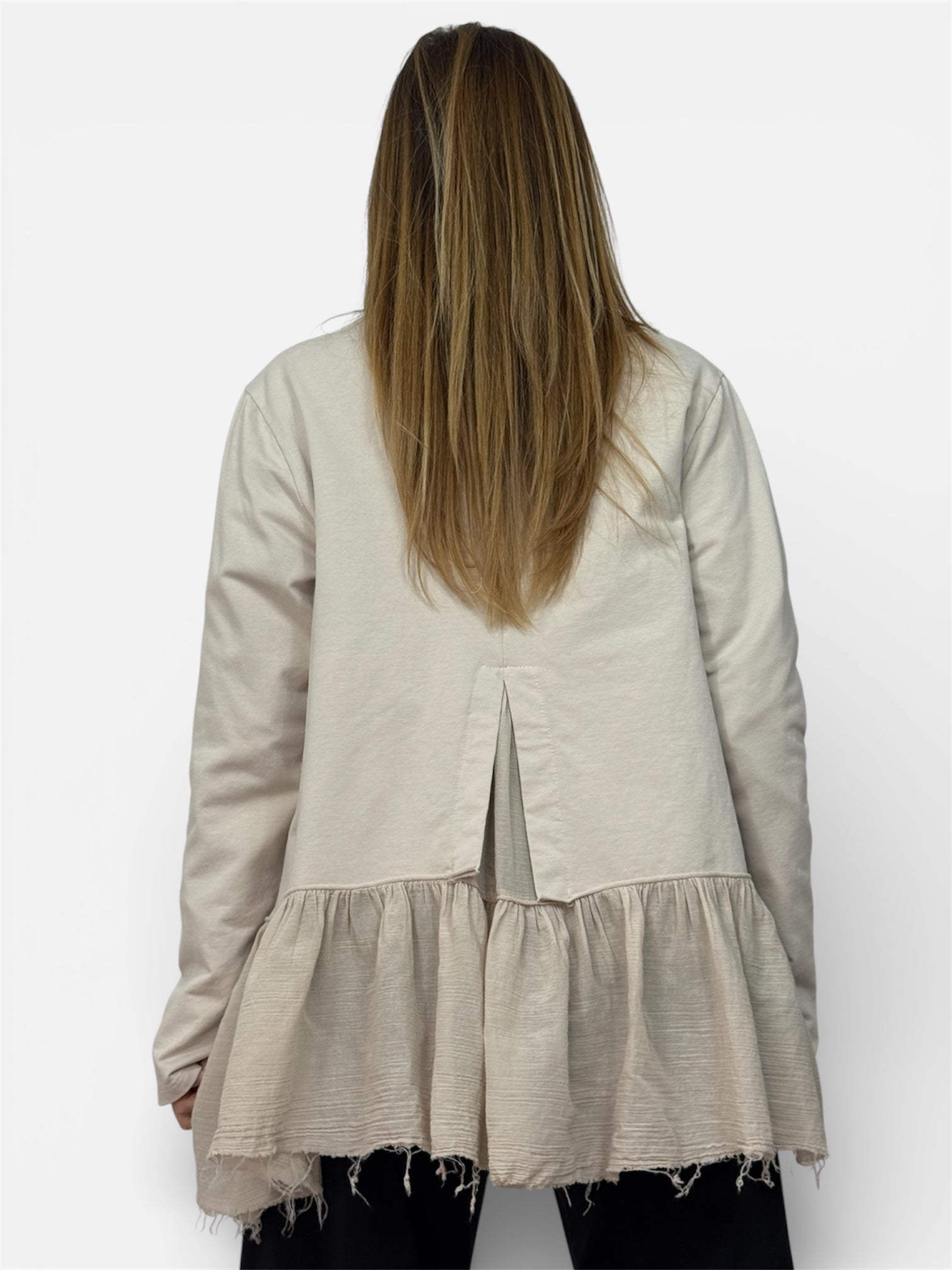 Blazer Tulle Beige Wendy Trendy