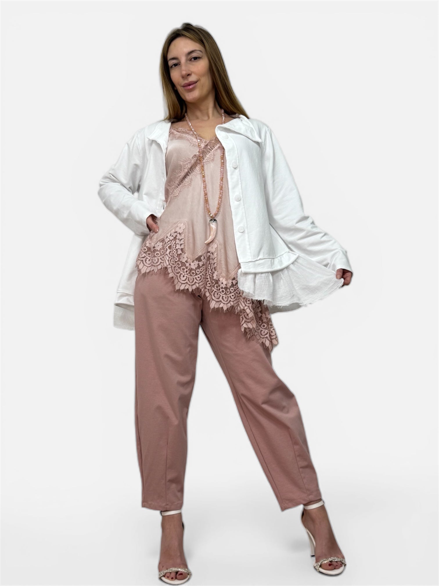 Blazer Tulle Bianca Wendy Trendy