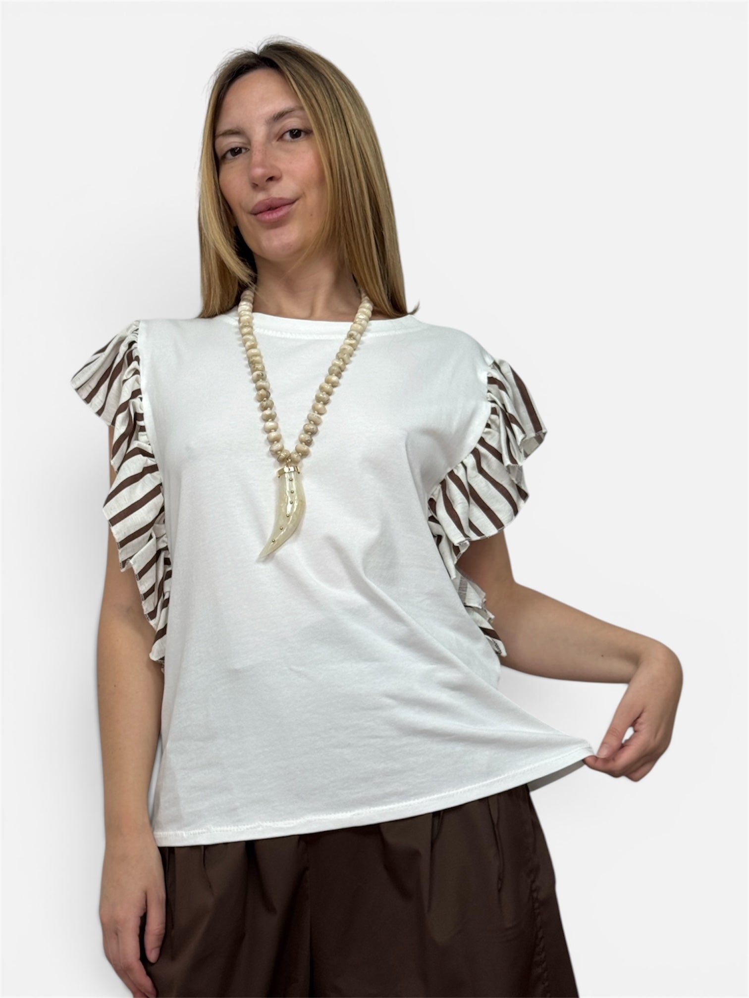 T-Shirt Voilet Brown