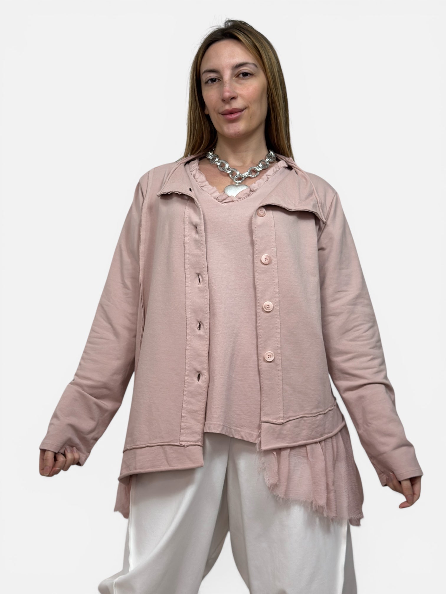 Blazer Tulle Rosa Wendy Trendy