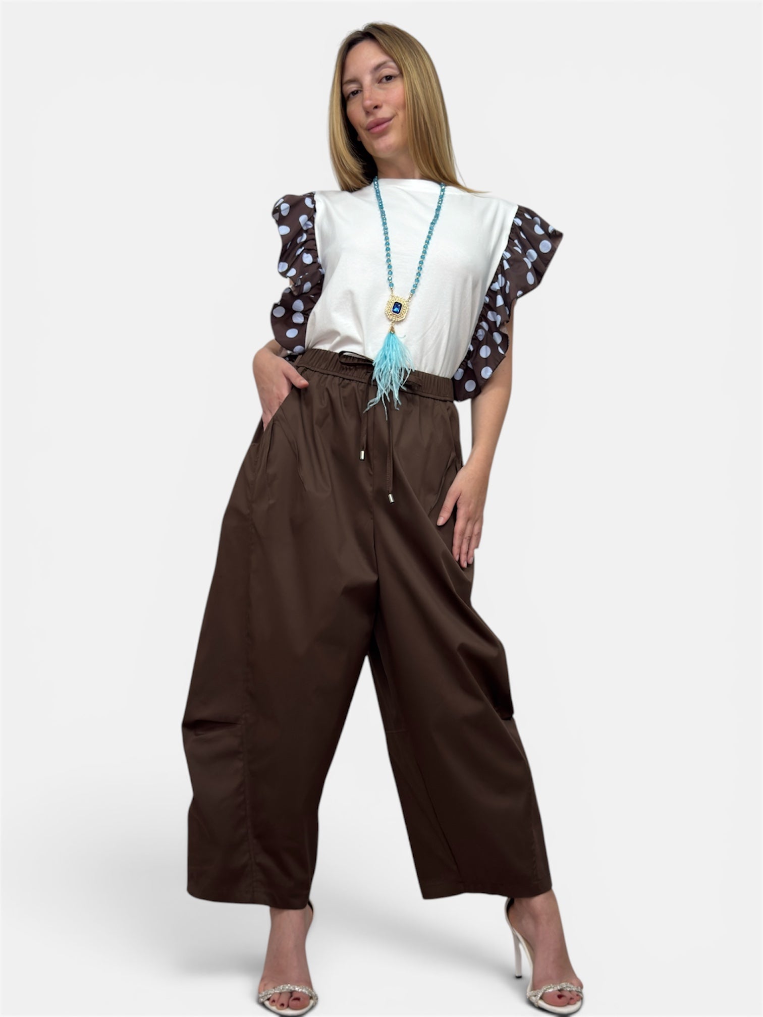 T-Shirt Voilet Pois