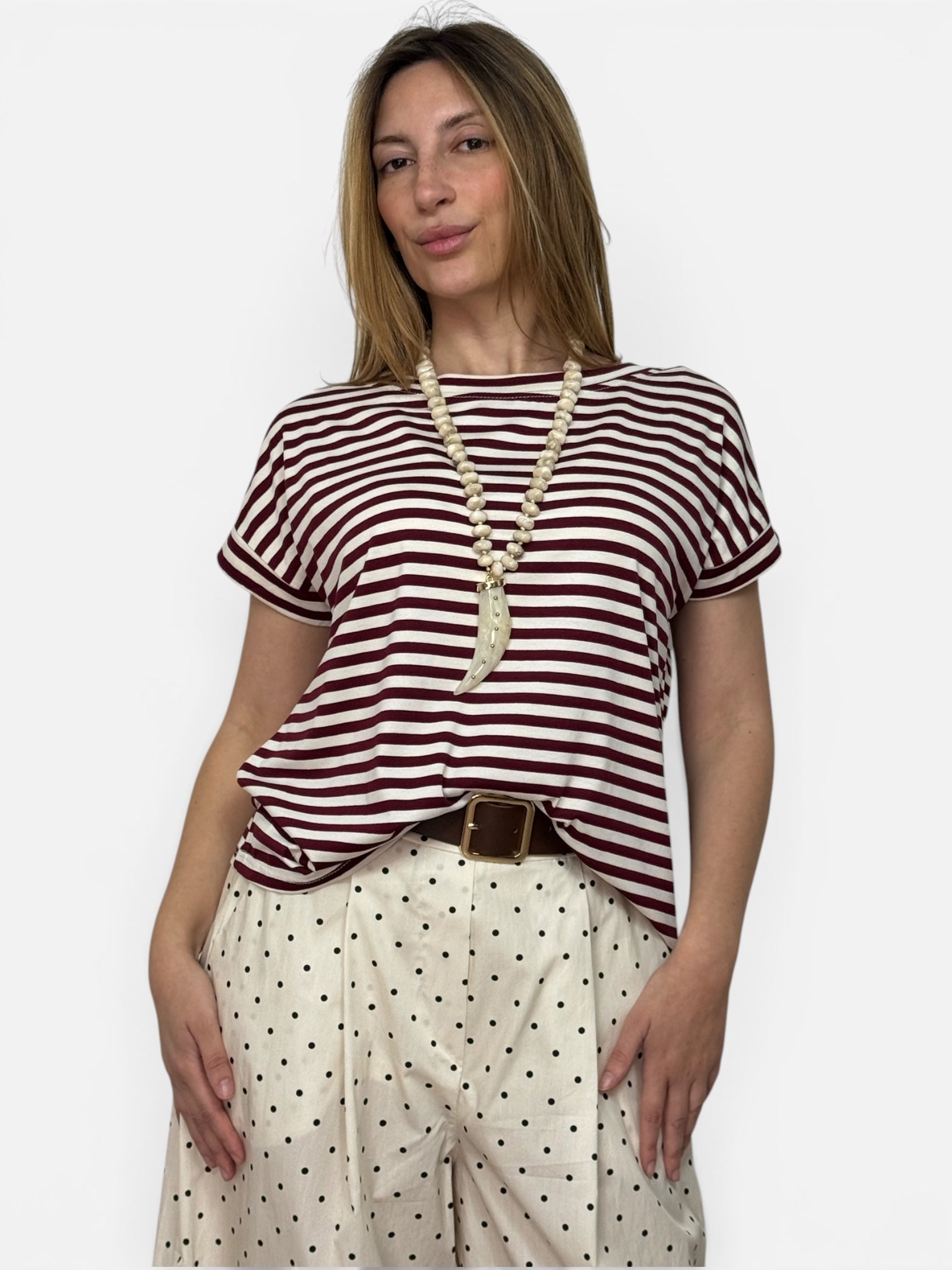 T-Shirt Righe Red
