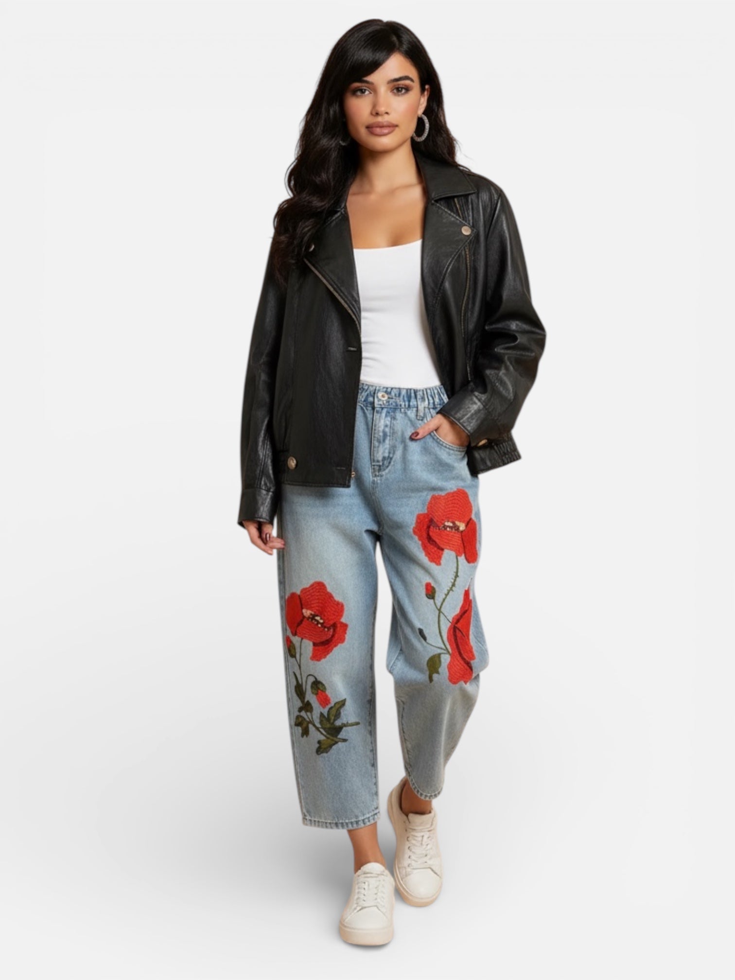 Jeans Wendy Trendy Papaveri