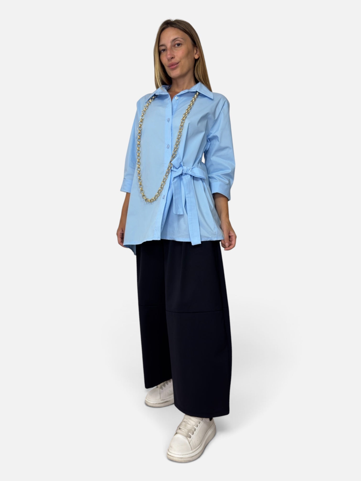 Camicia Fiocco Azzurra