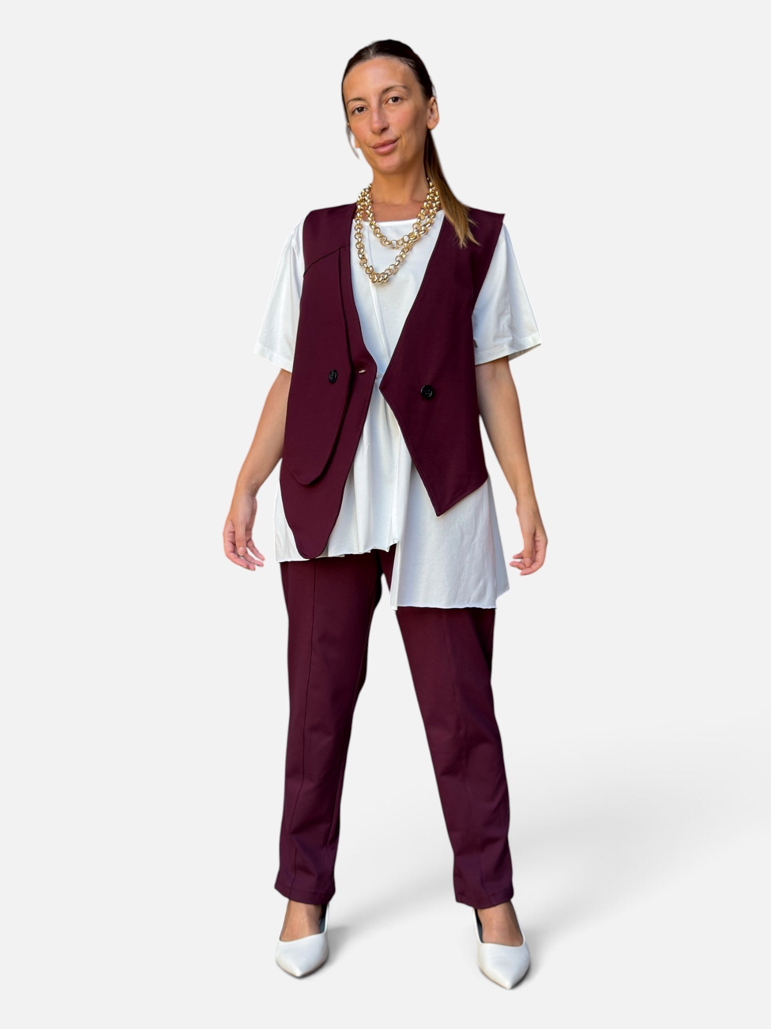 Gilet Lyam Bordeaux 158C