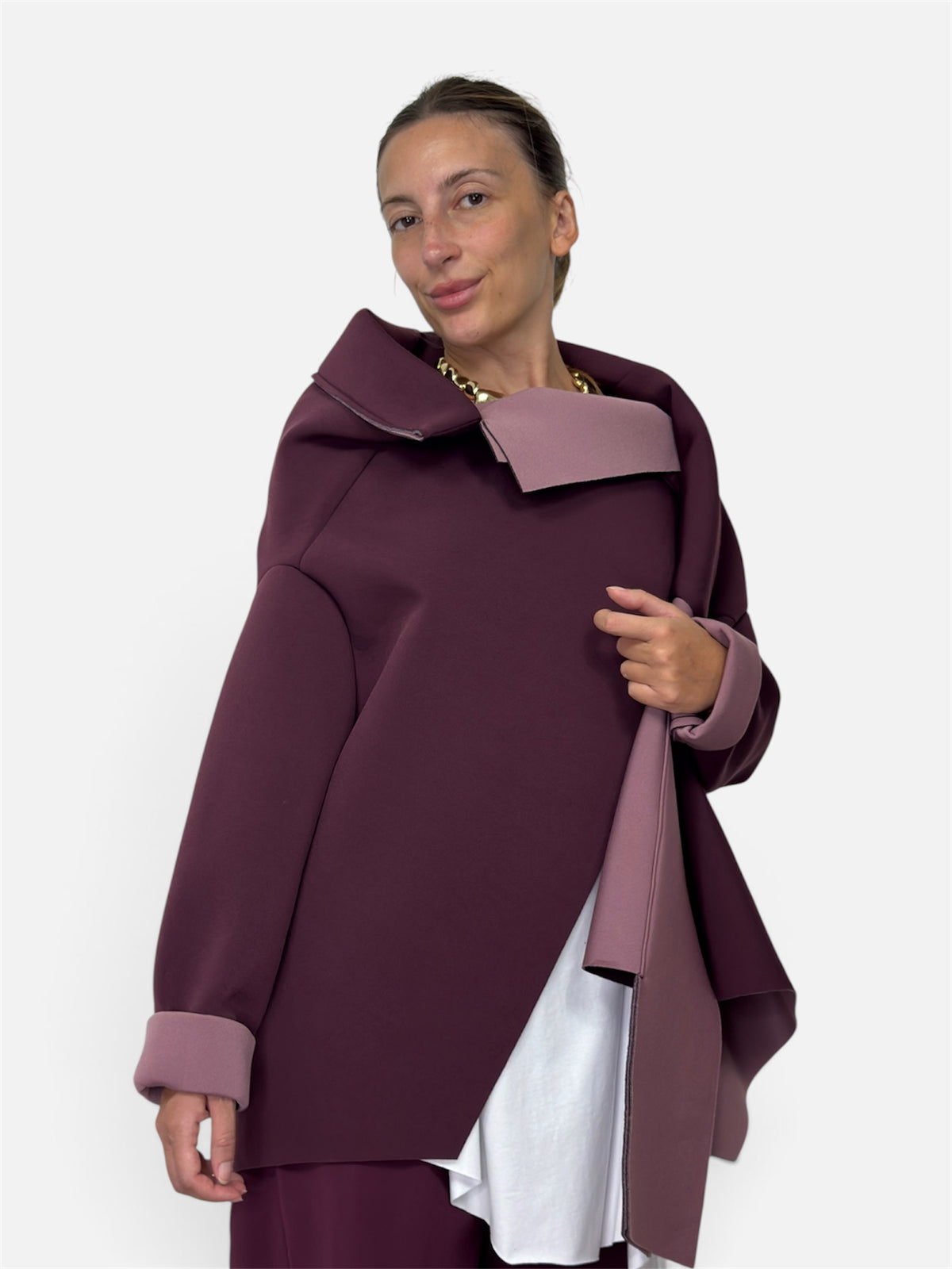 Capospalla Neoprene Bordeaux Wendy Trendy