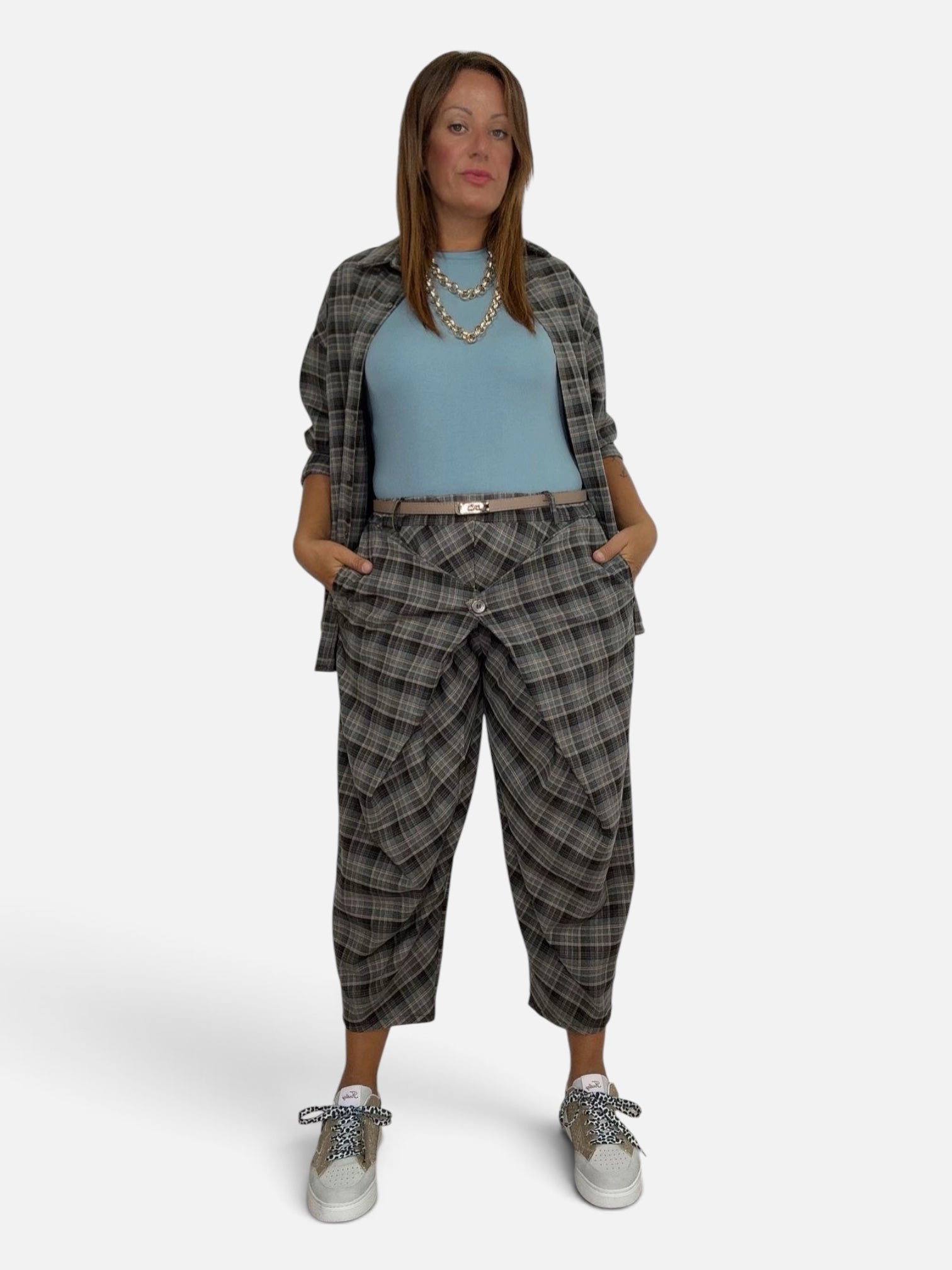 Camicia Tartan Grey