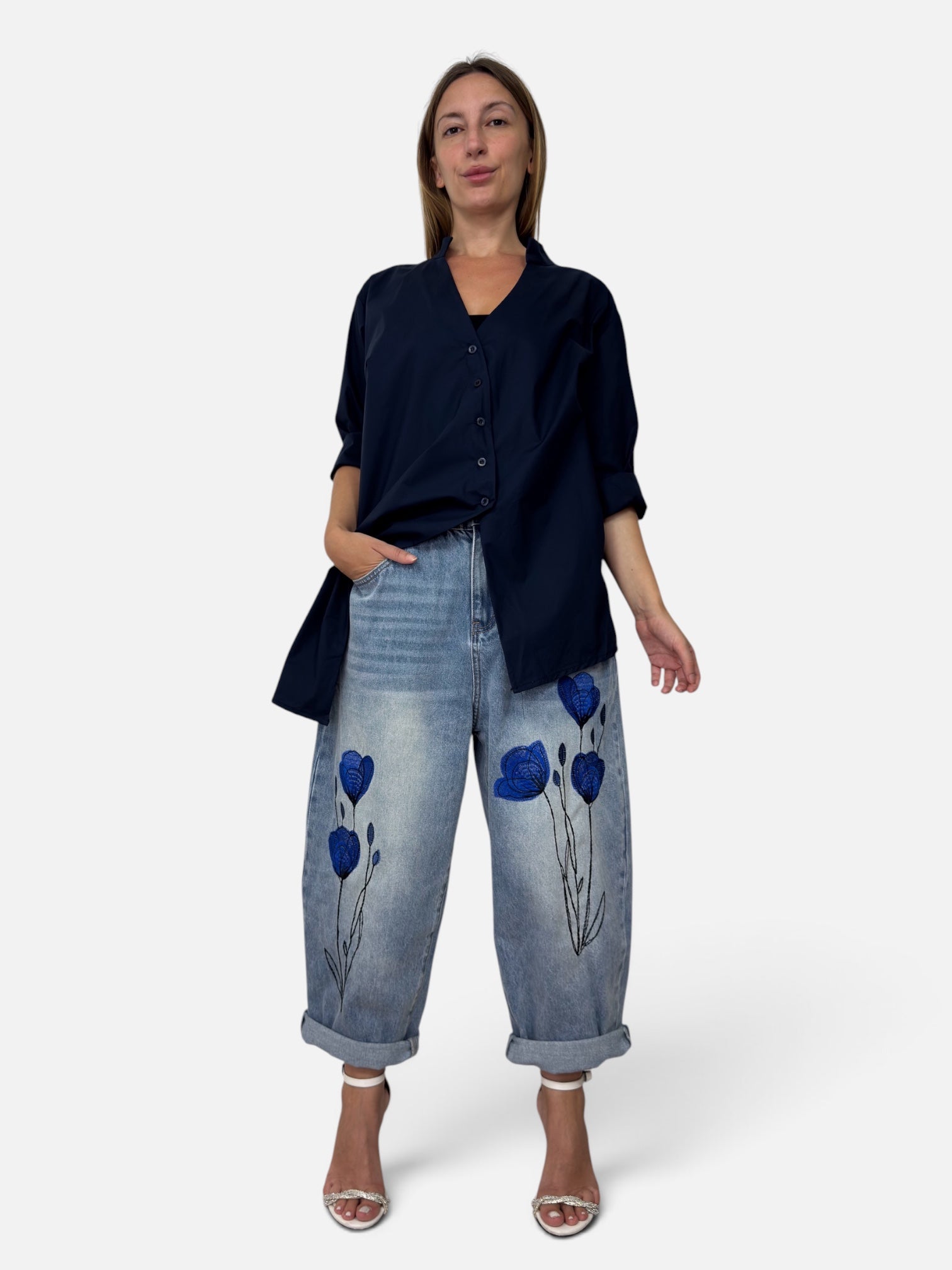 Jeans Papavero Blu Wendy Trendy