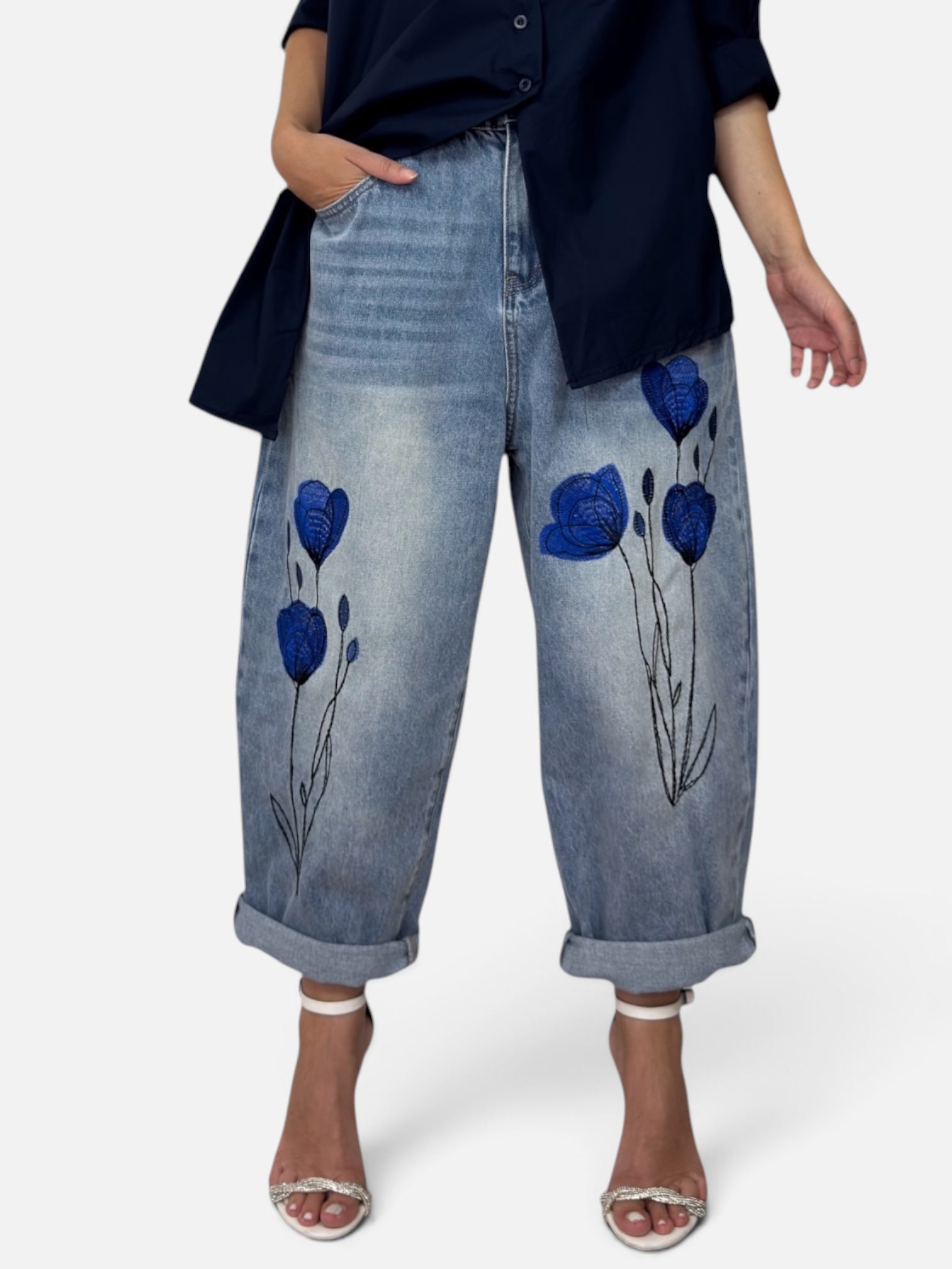 Jeans Papavero Blu Wendy Trendy