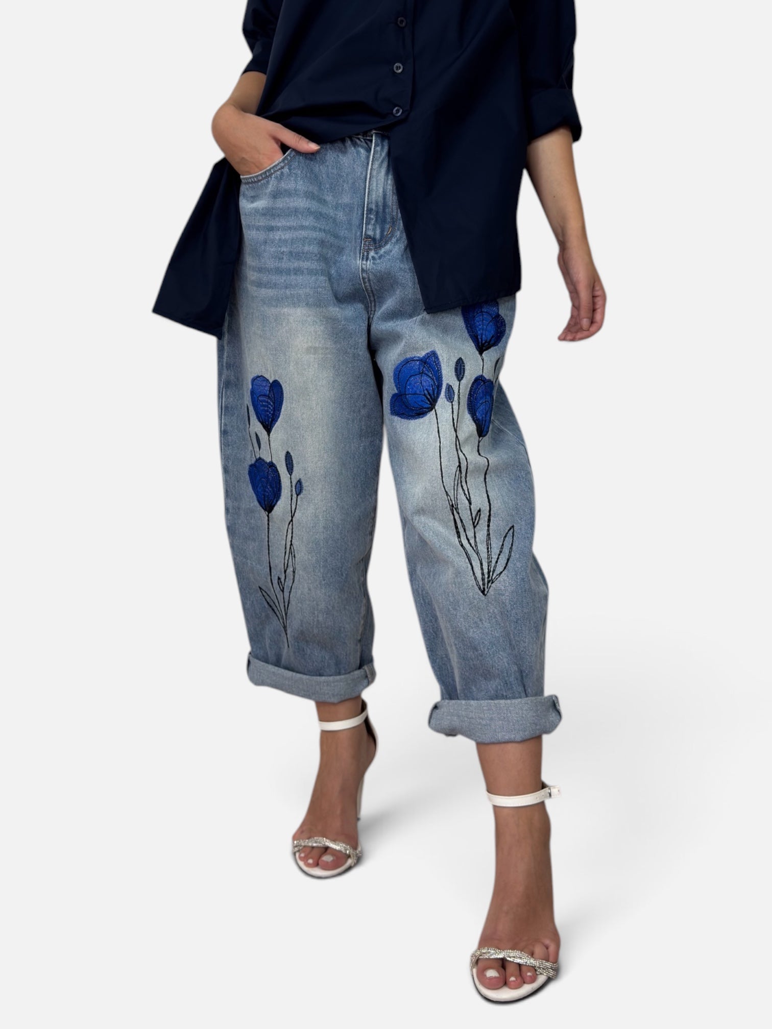 Jeans Papavero Blu Wendy Trendy