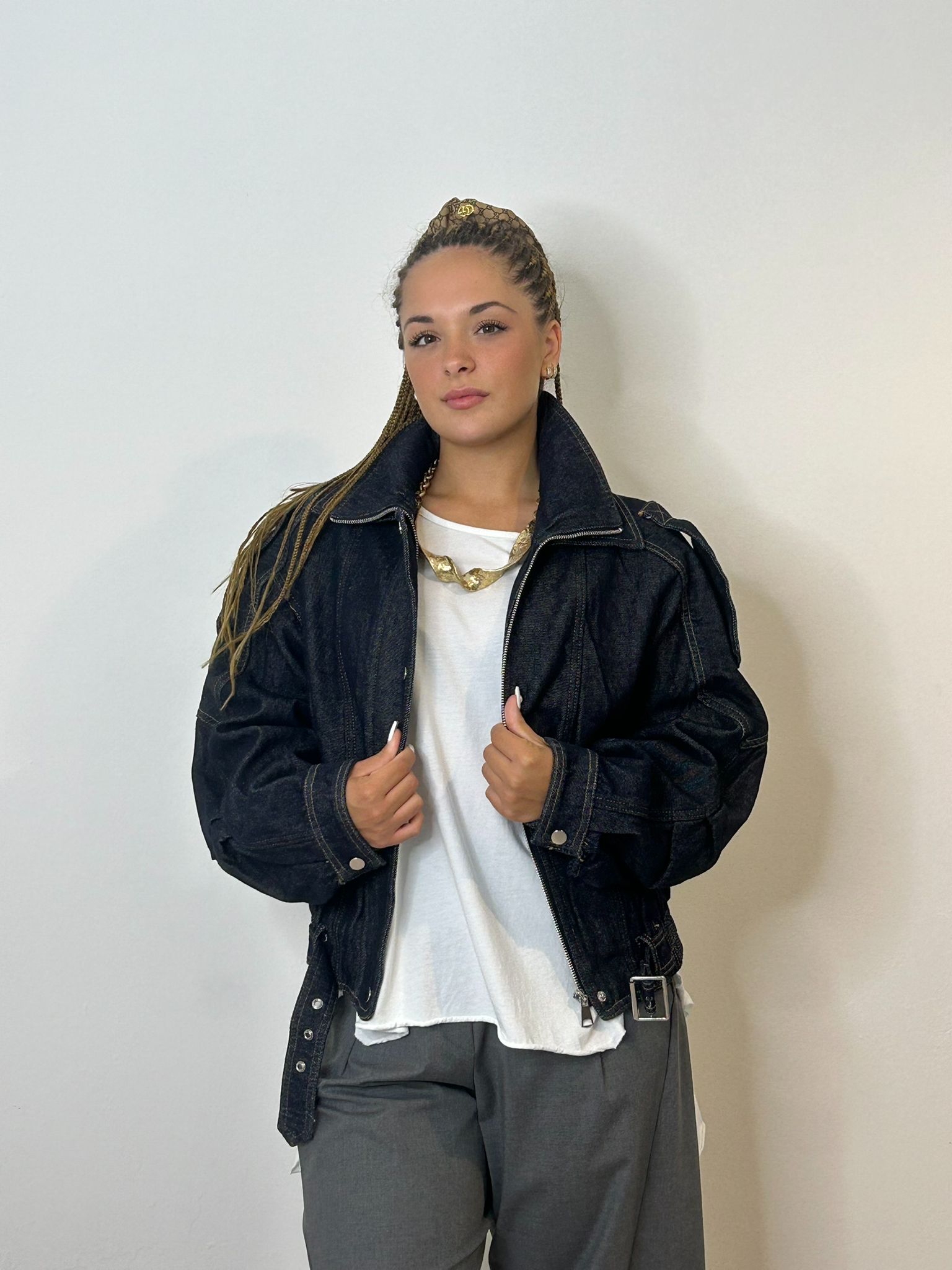Bomber in Denim