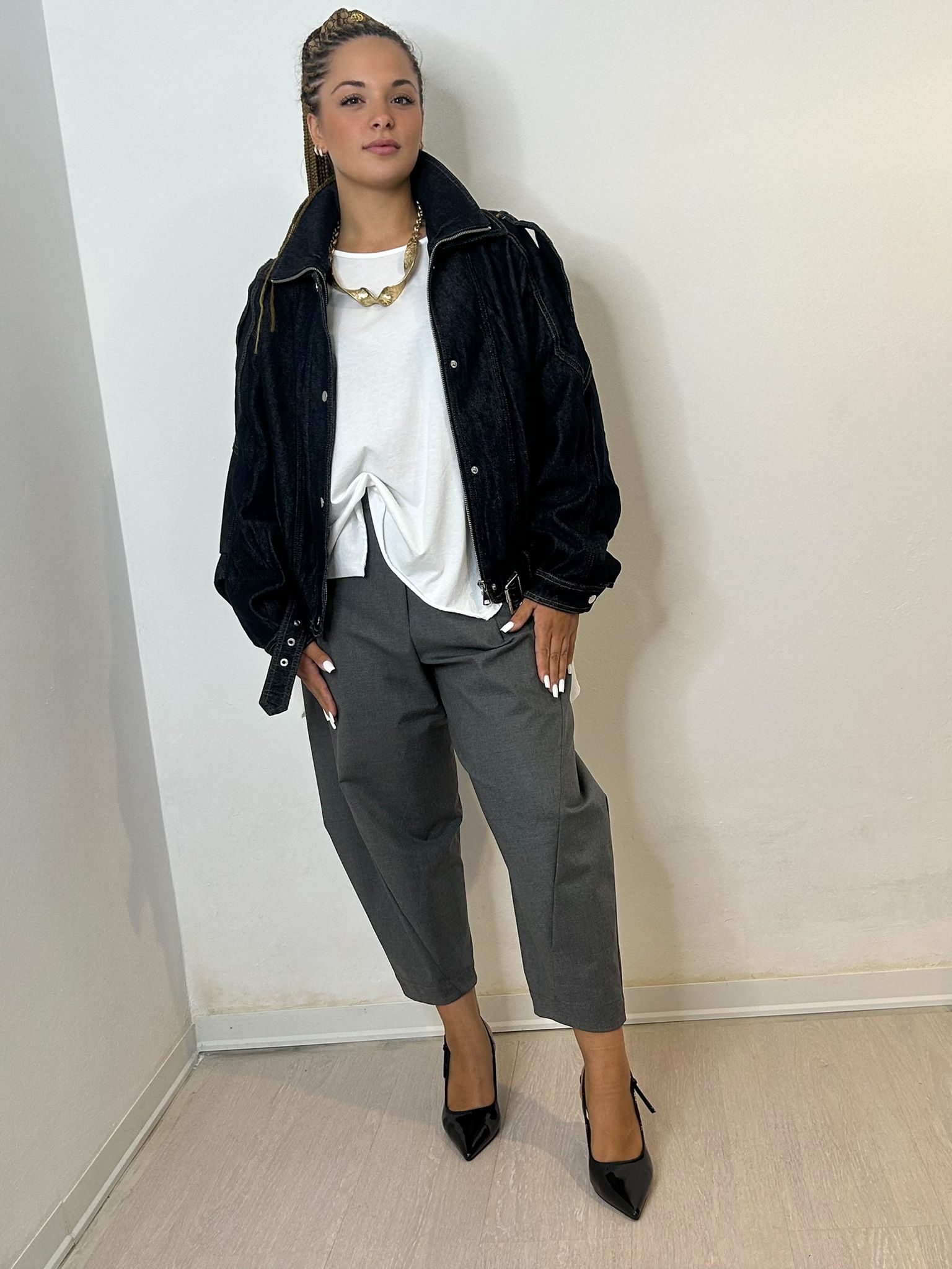 Bomber in Denim