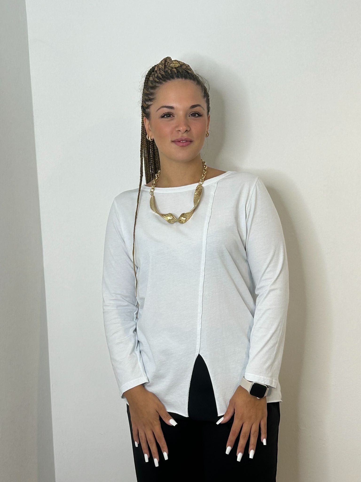 T-shirt con Spacchetto Wendy Trendy Bianco