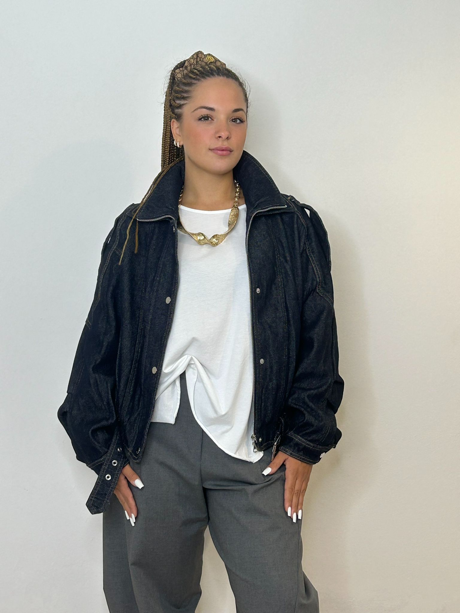 Bomber in Denim