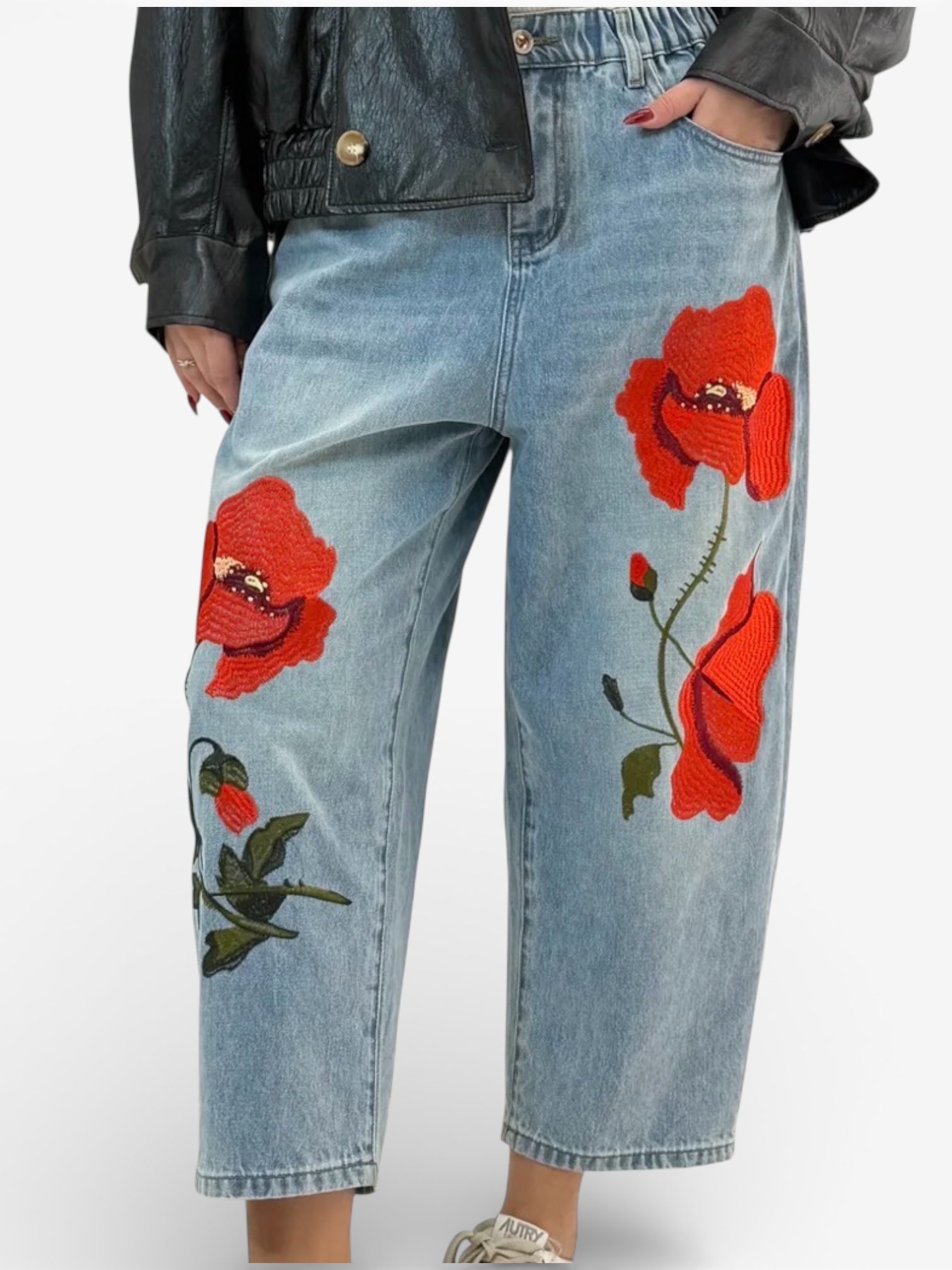 Jeans Wendy Trendy Papaveri