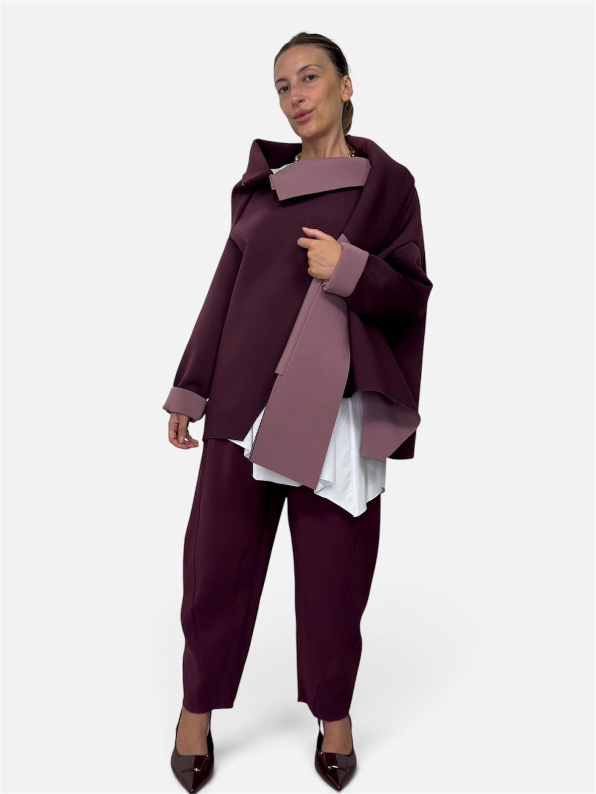 Capospalla Neoprene Bordeaux Wendy Trendy