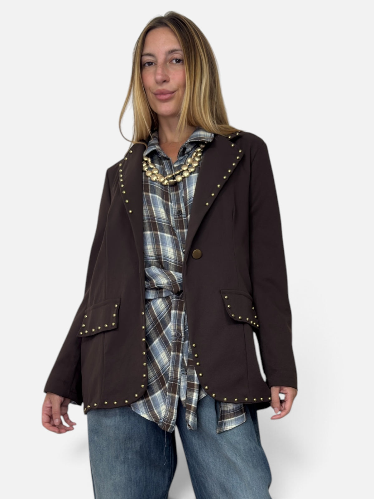 Blazer Borchie Brown