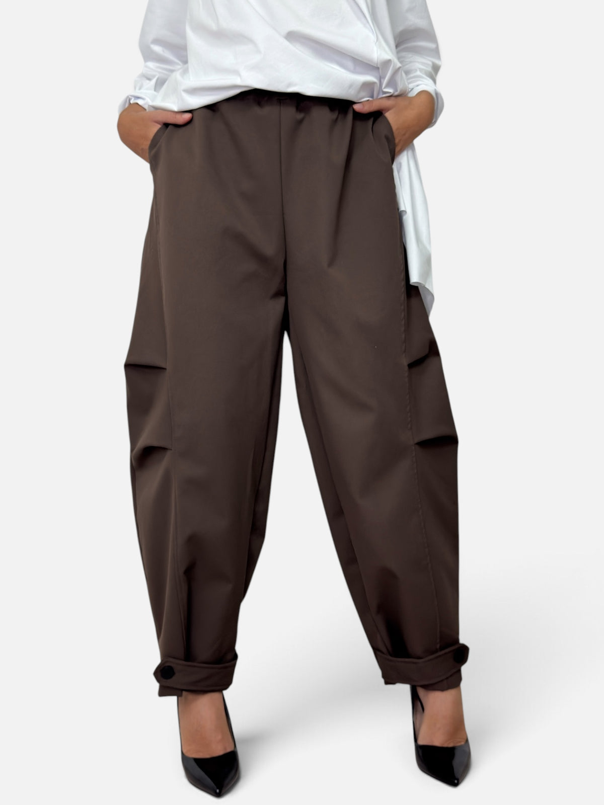 Pantalone Jenny Burro Marrone e Bordeaux