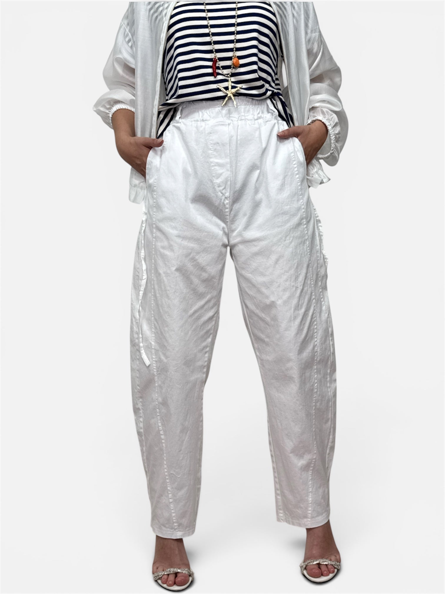 Pantalone Berry Bianco