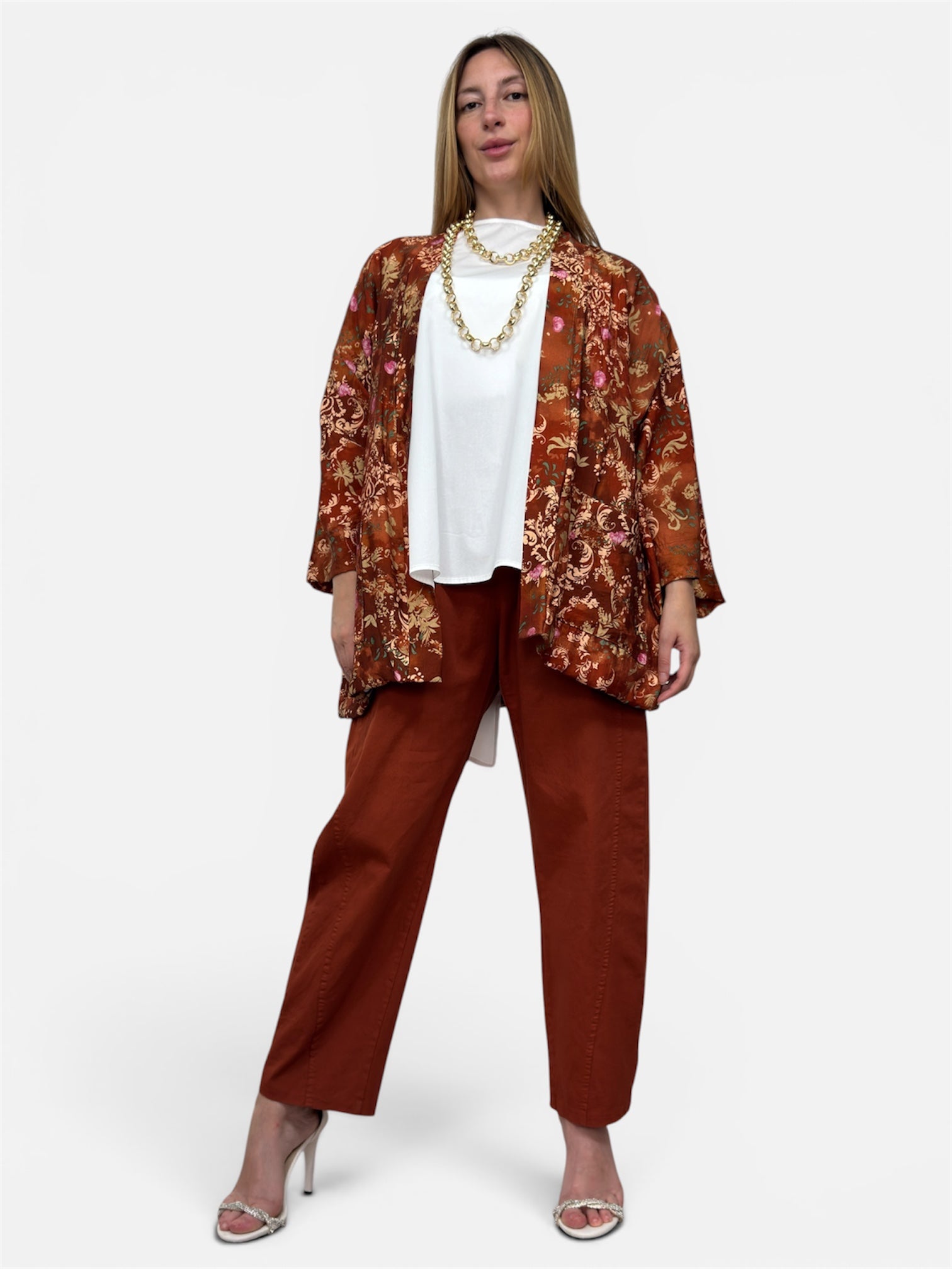 Giacca Kimono Ruggina