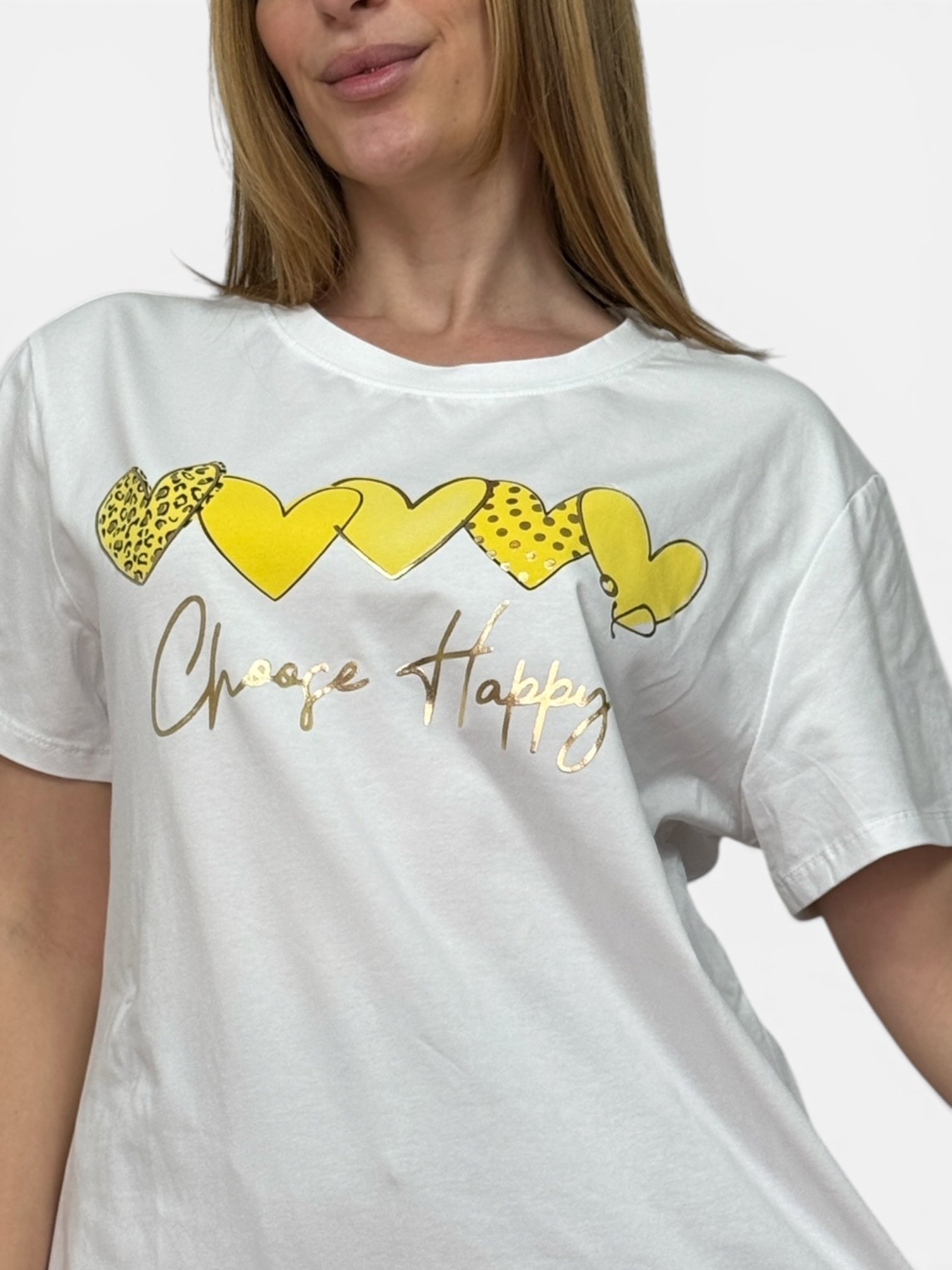 T-Shirt Cuore Giallo