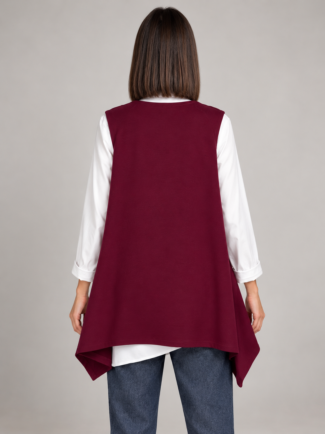 Gilet Panama Bordeaux