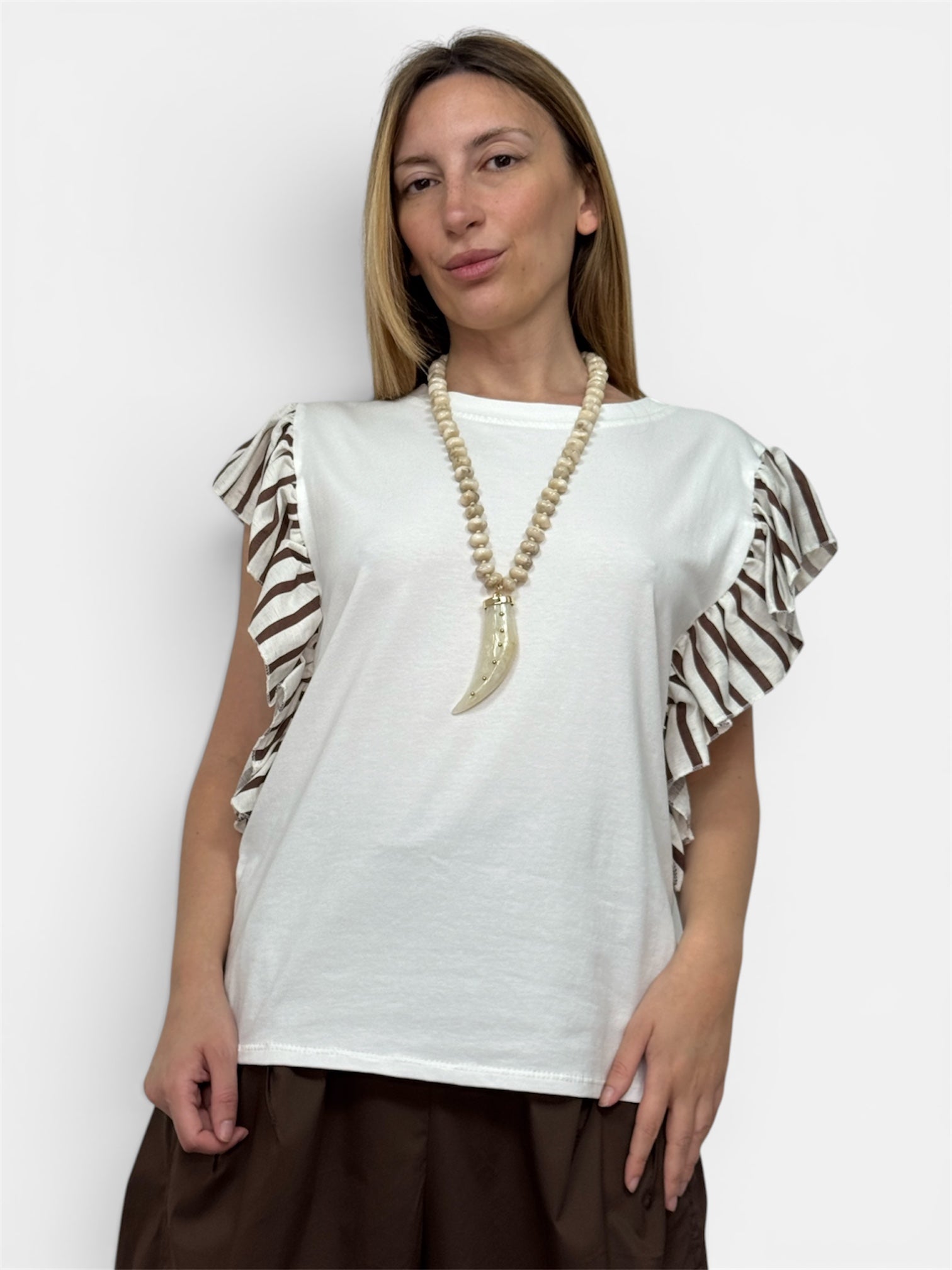 T-Shirt Voilet Brown