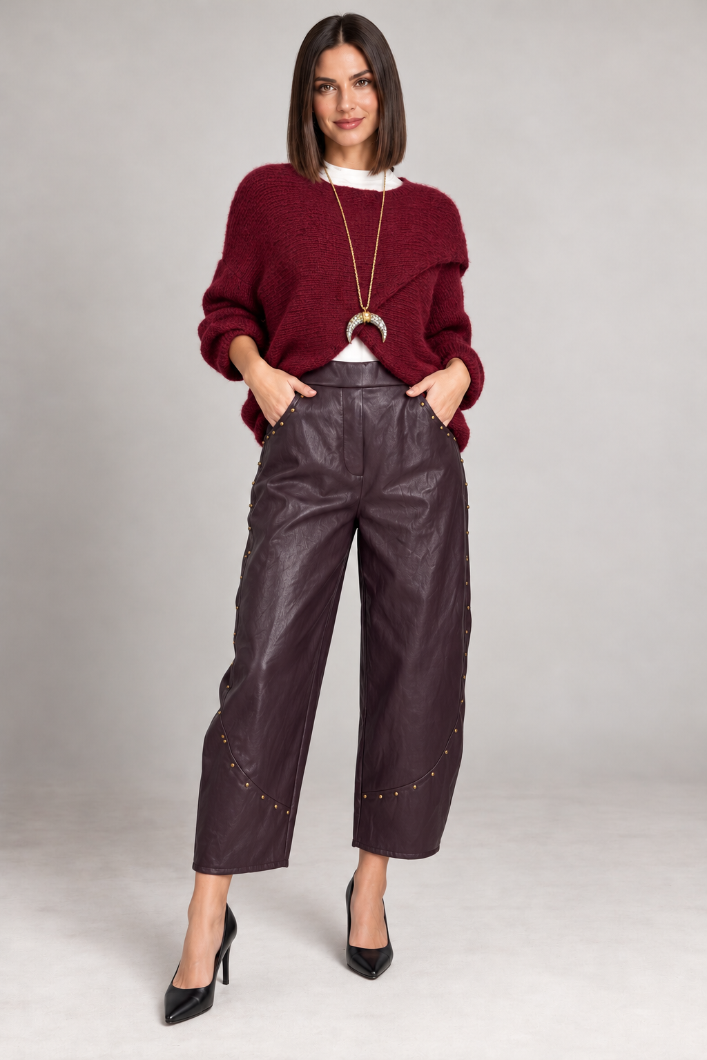 Pantalone Jessy Bordeaux
