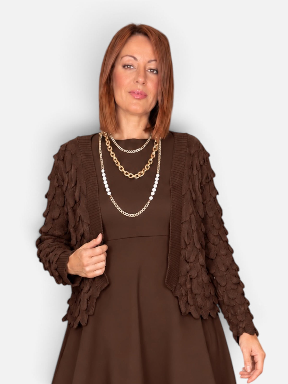 Cardigan Tokyo Brown – 100% viscosa