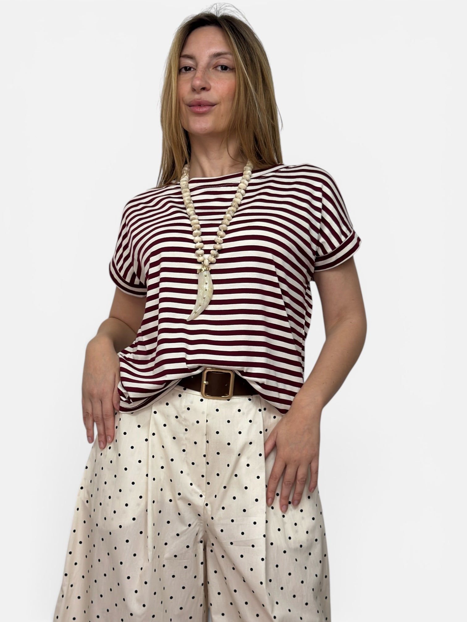 T-Shirt Righe Red