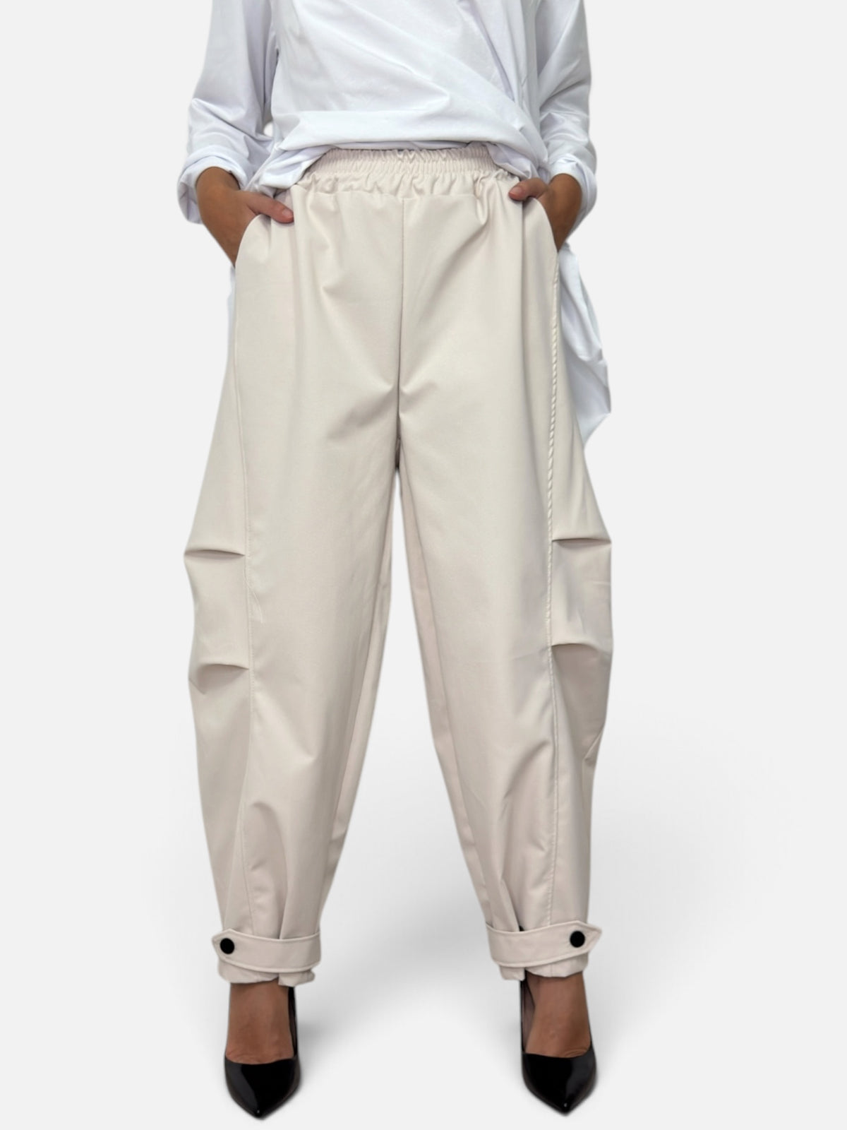 Pantalone Jenny Burro Marrone e Bordeaux