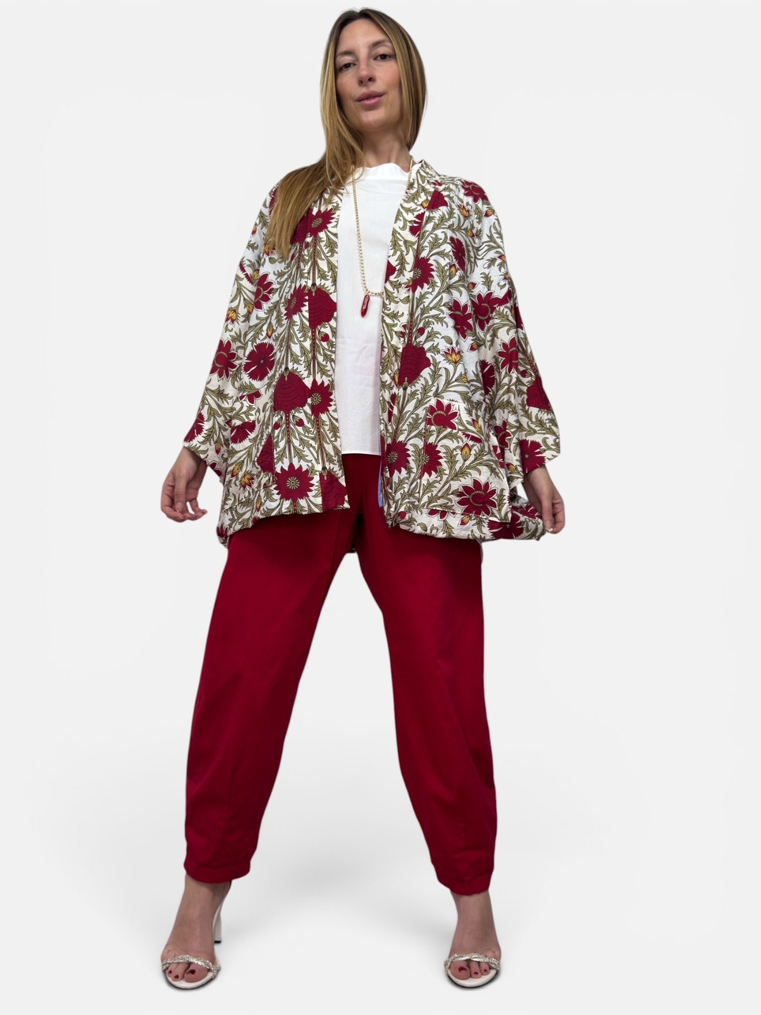 Giacca Kimono Red